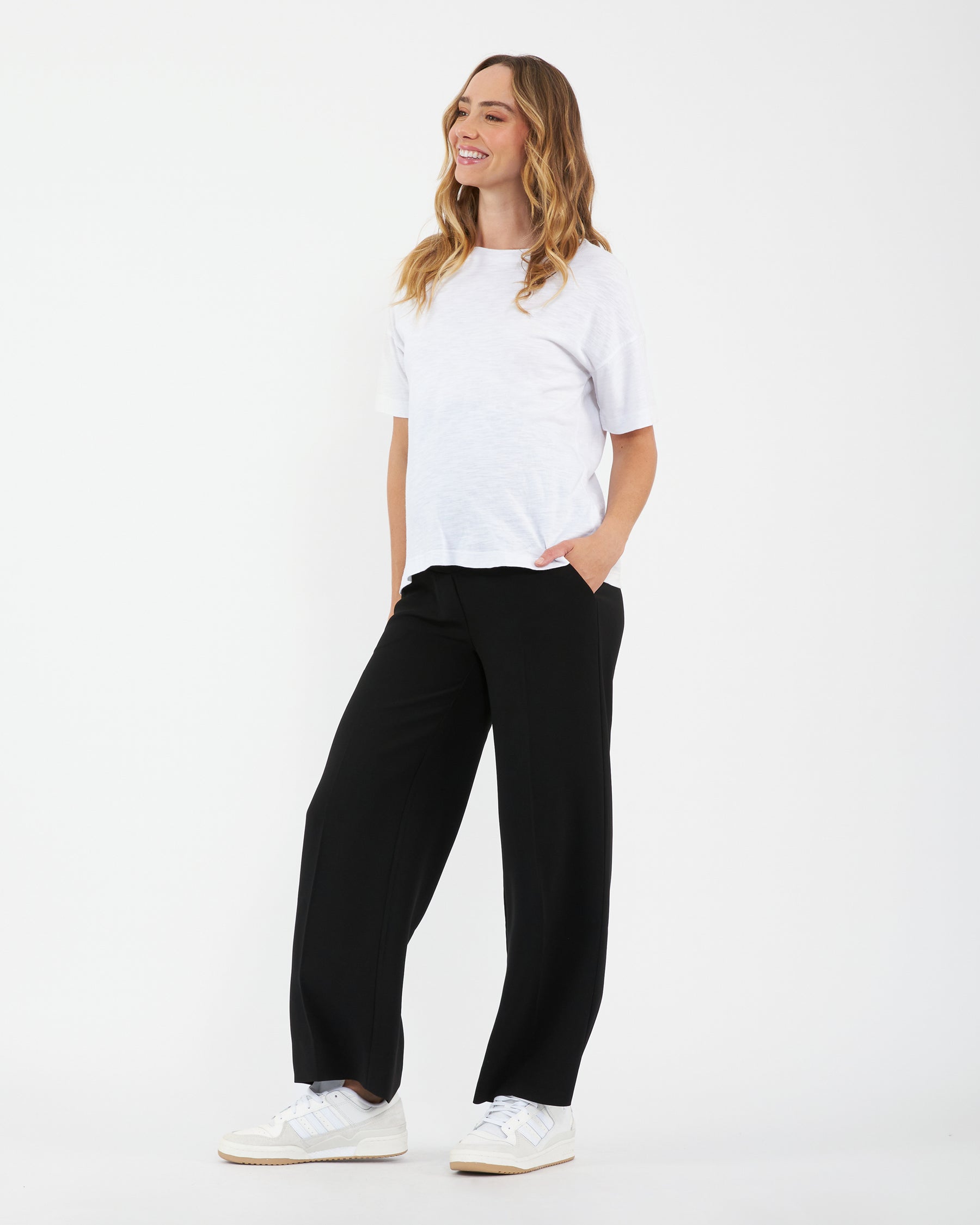 Alexa Wide Leg Pant Black