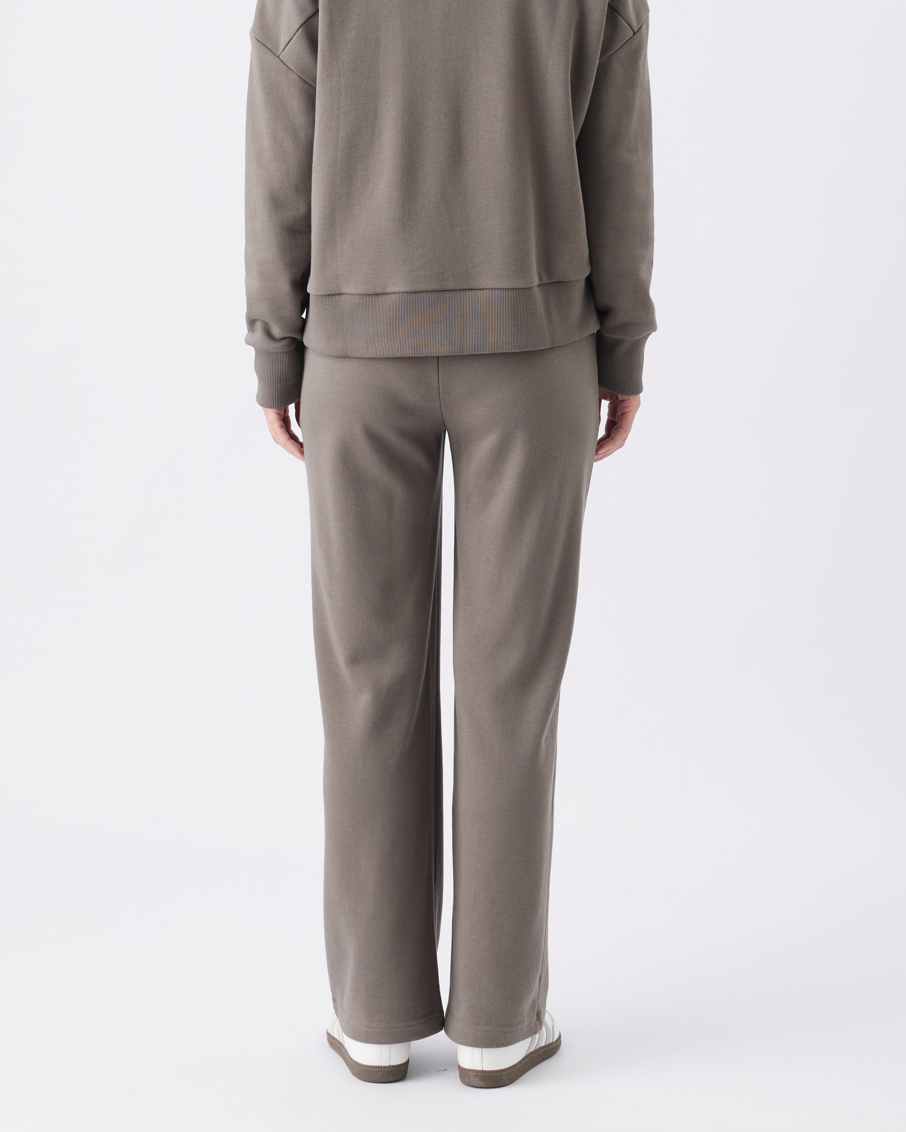 Terry Wide Leg Jogger Earth