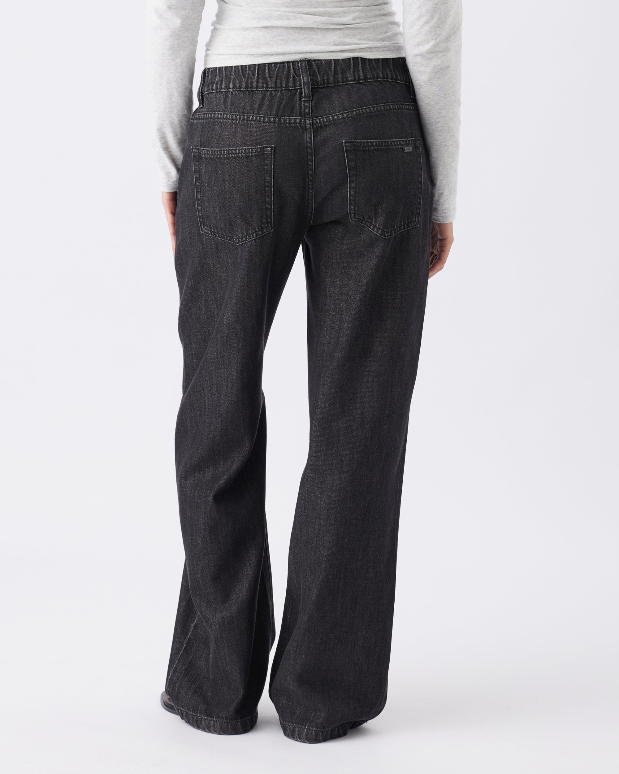 Billie Elastic Waist Jean Black