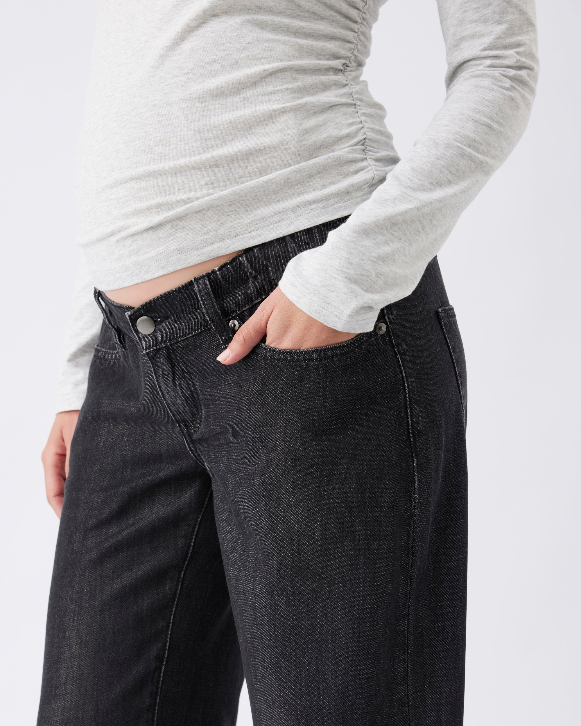 Billie Elastic Waist Jean Black