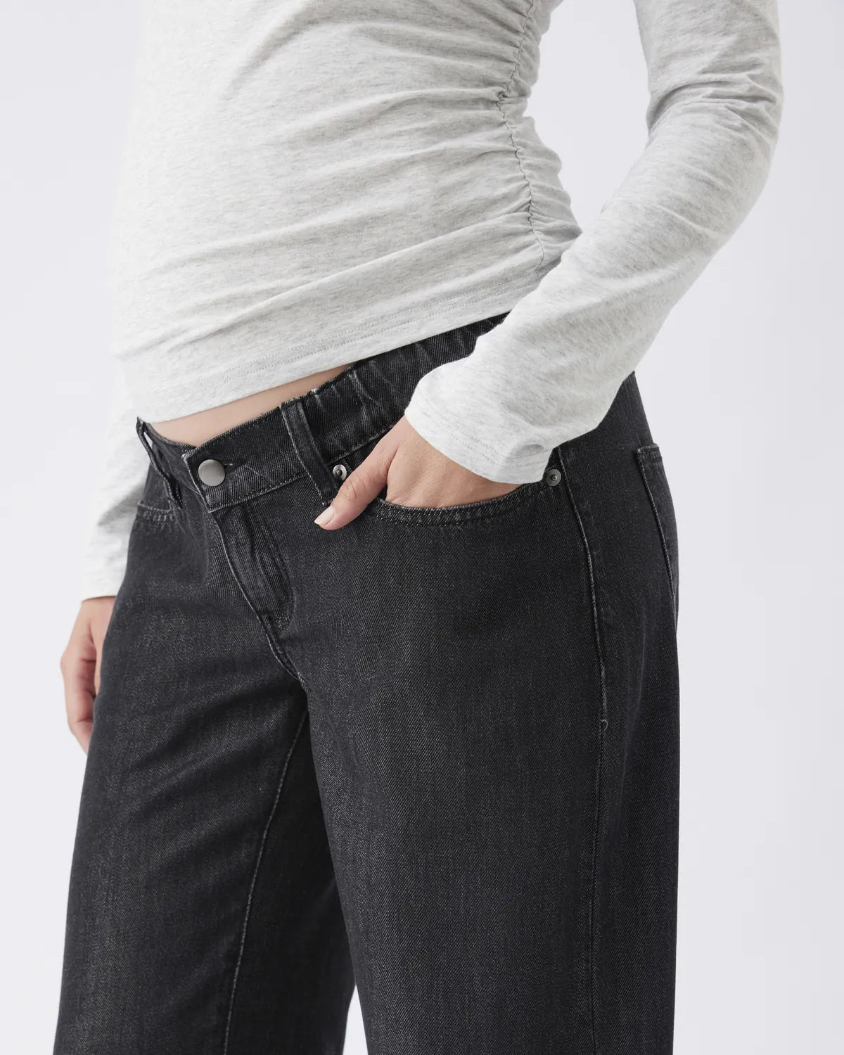 Billie Elastic Waist Jean Black