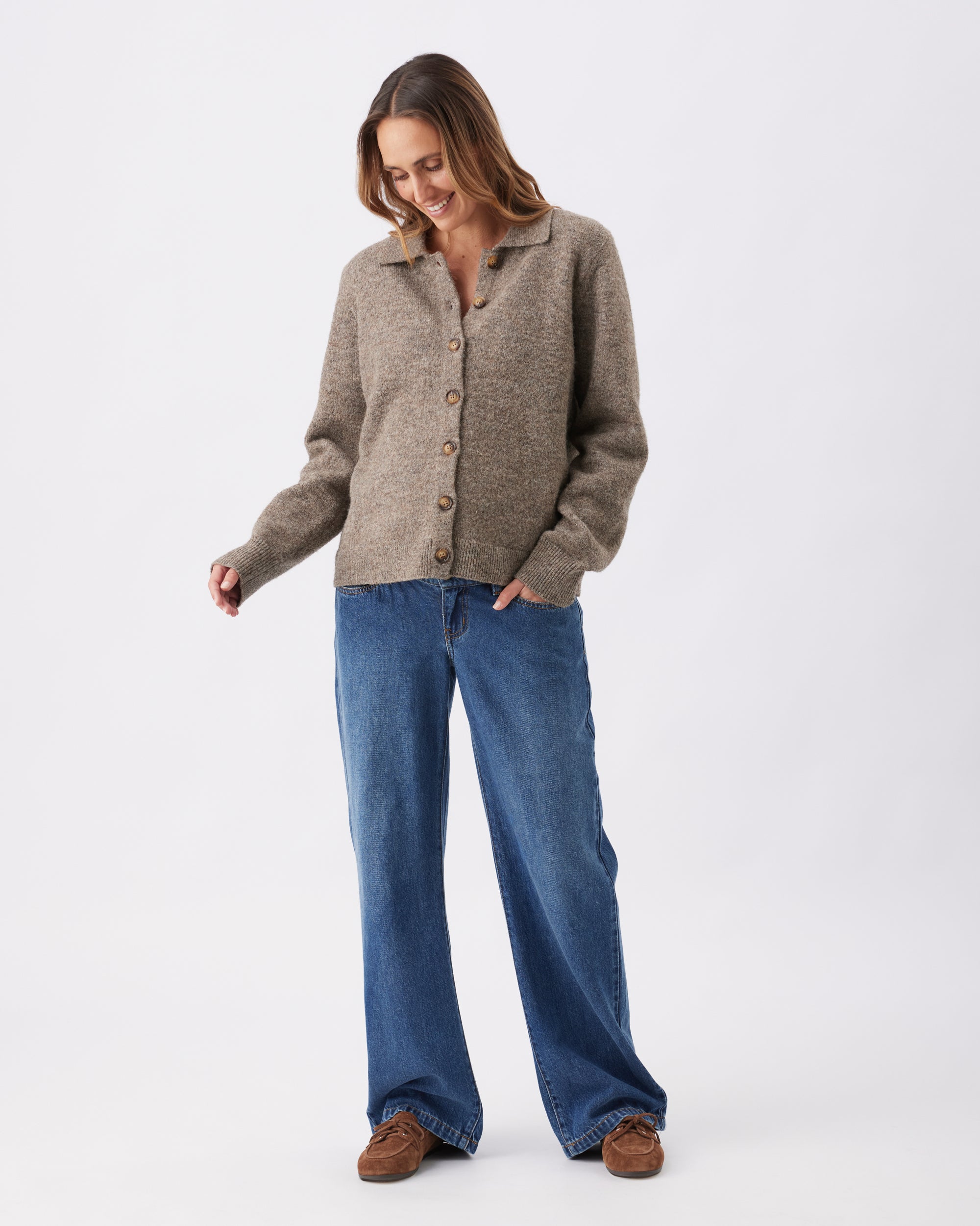 Billie Elastic Waist Jean Dark Wash