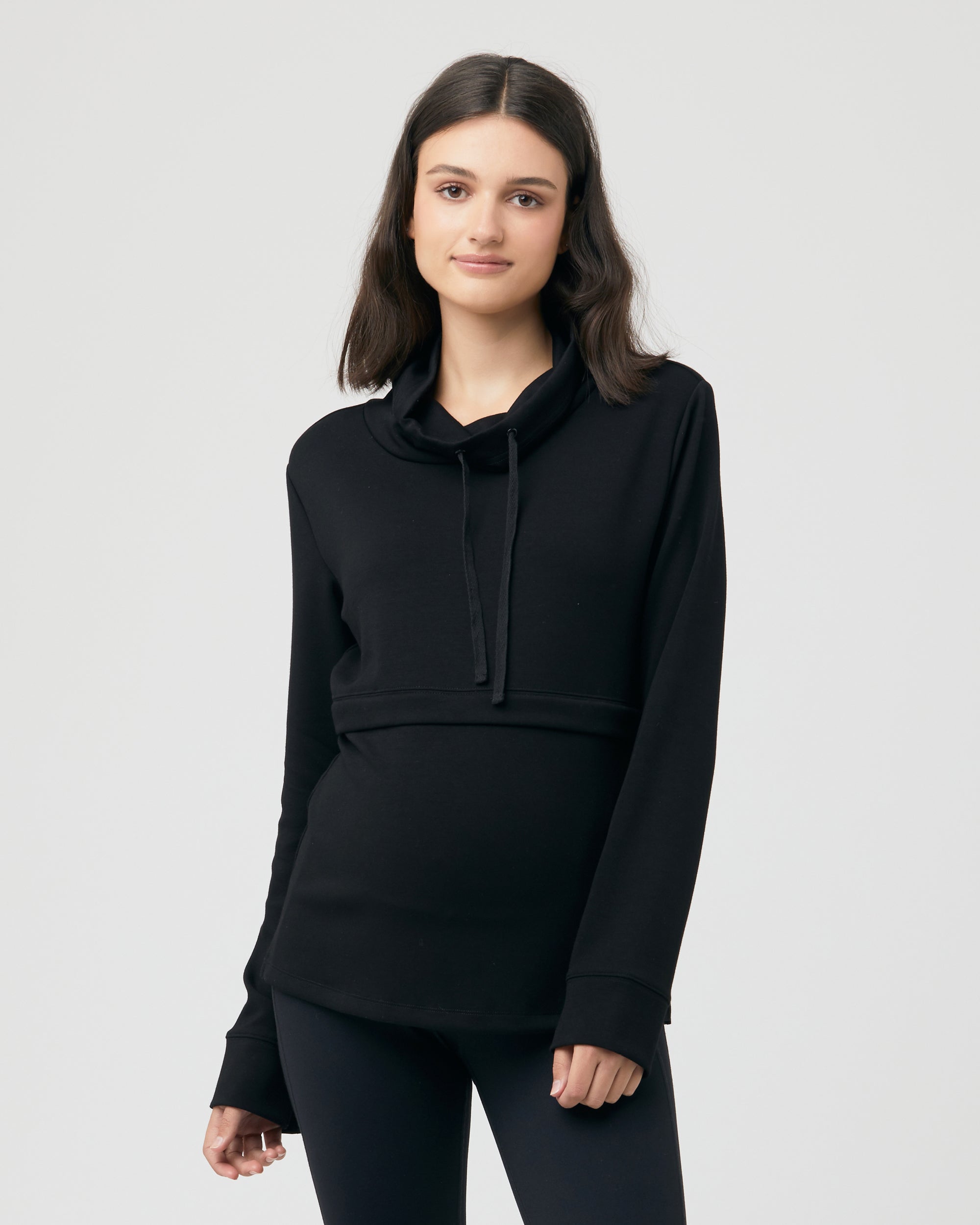 Holly Soft Knit Nursing Jumper Black