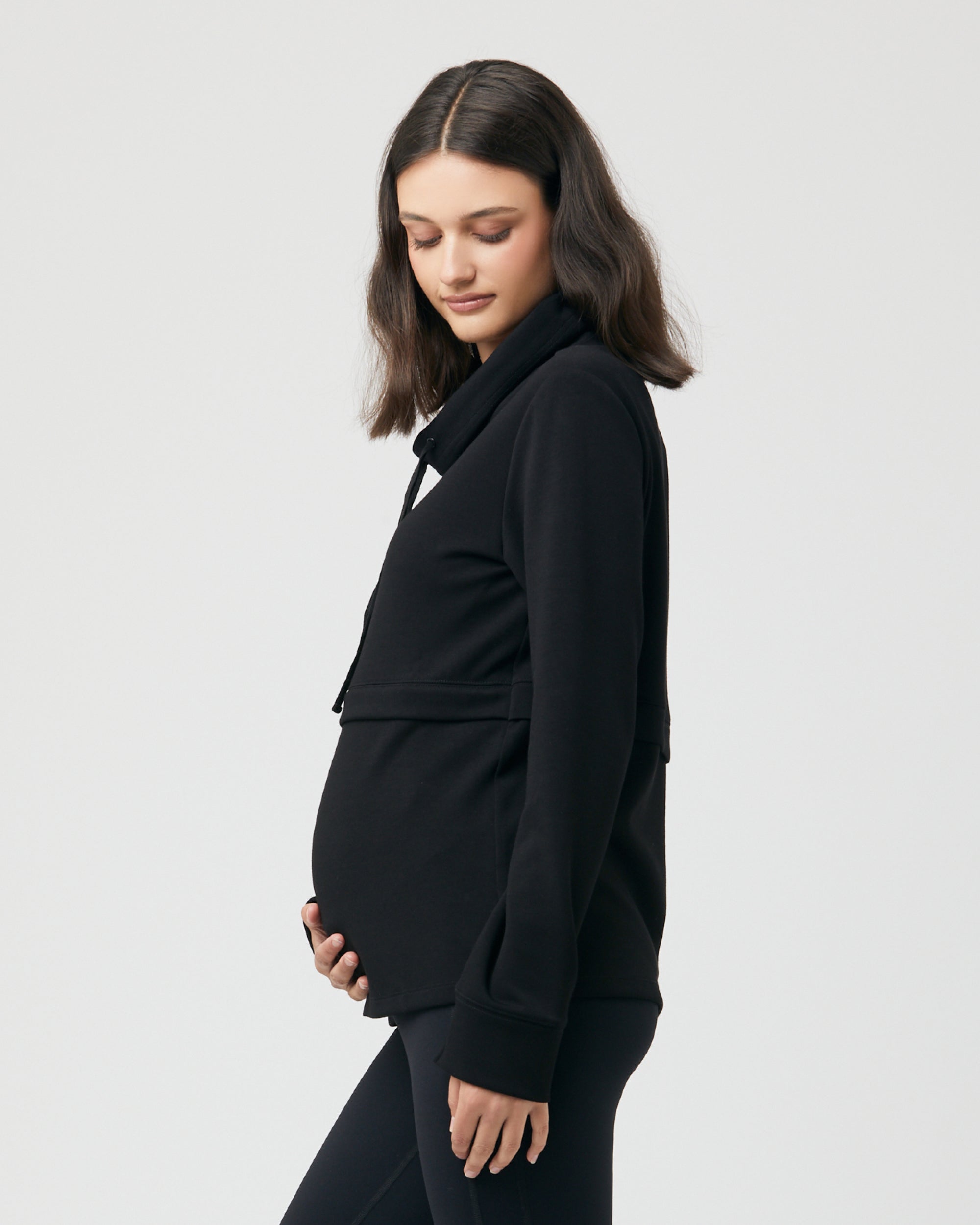 Holly Soft Knit Nursing Jumper Black