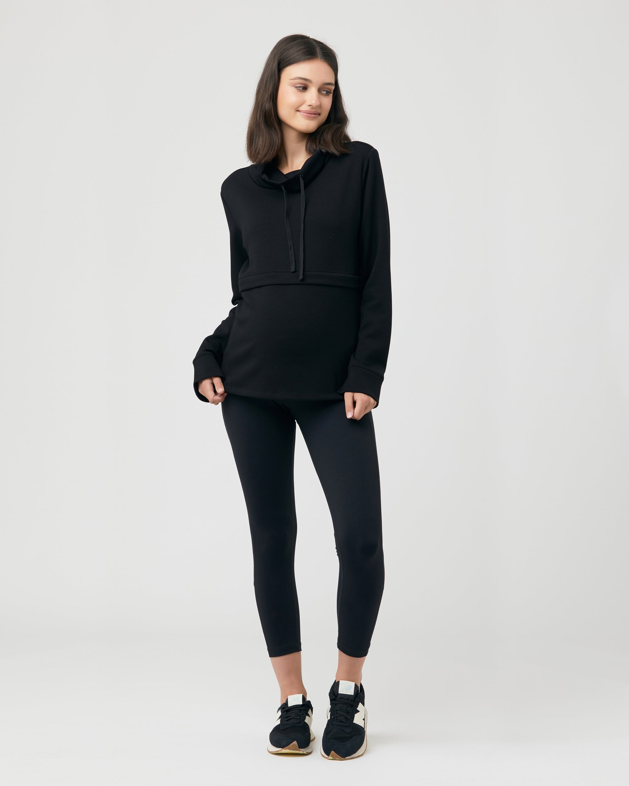 Holly Soft Knit Nursing Jumper Black
