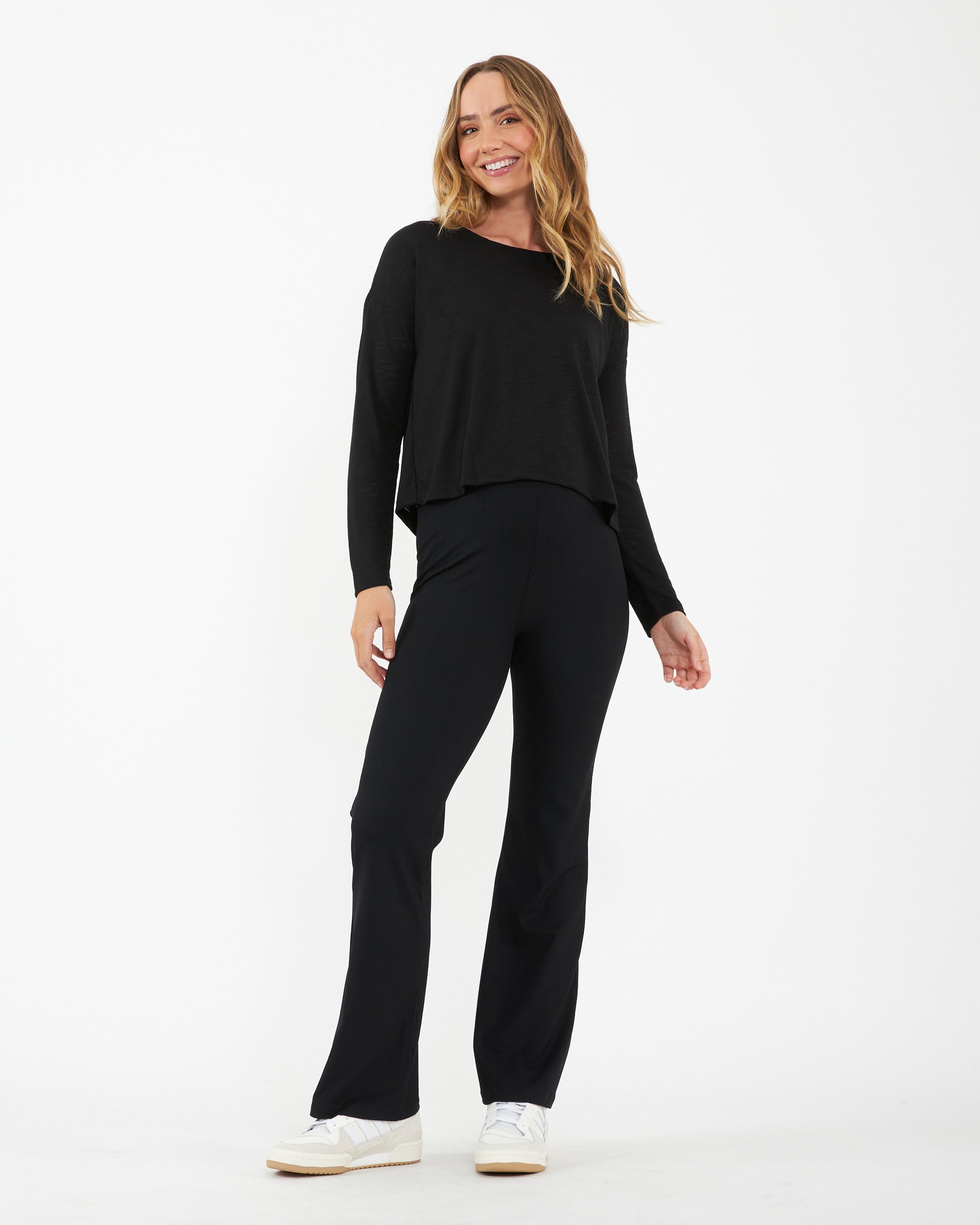 Jazmin Long Sleeve Nursing Top Black