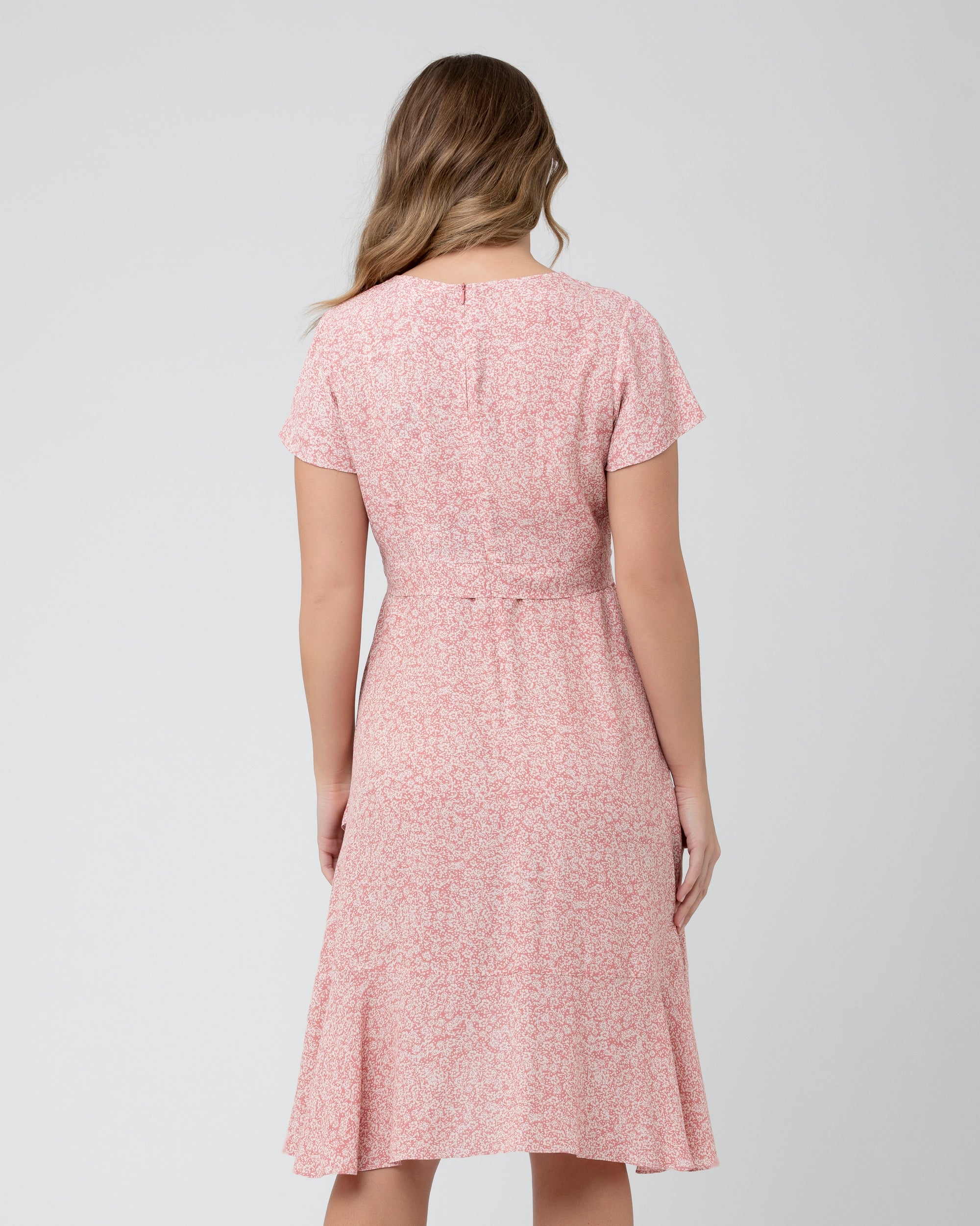 Vanessa Tie Front Dress Dusty Coral