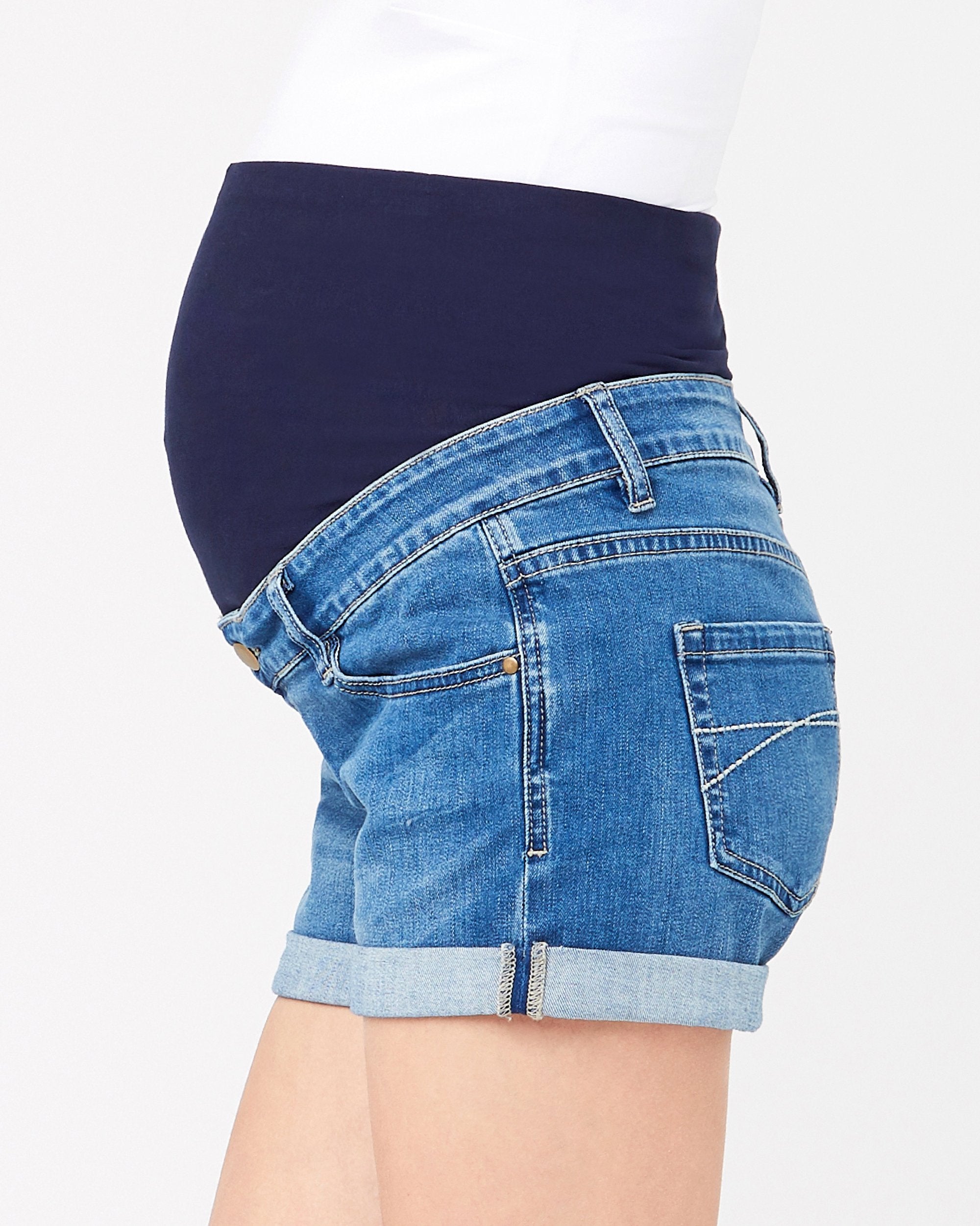 Denim Shorty Shorts Blue