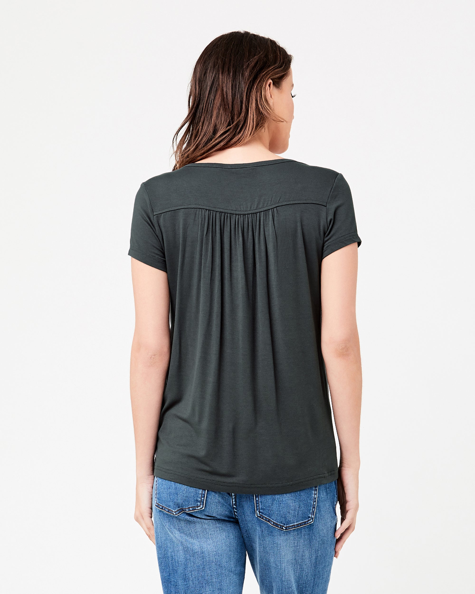 Lara Nursing Tee Gravel