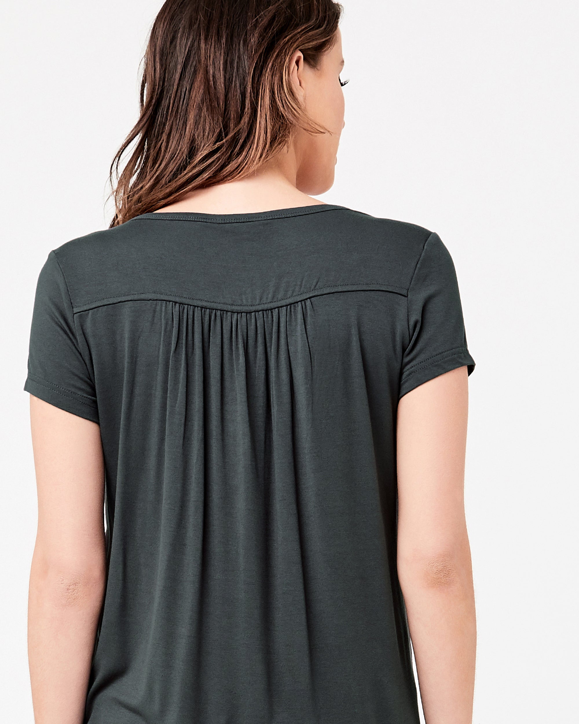 Lara Nursing Tee Gravel
