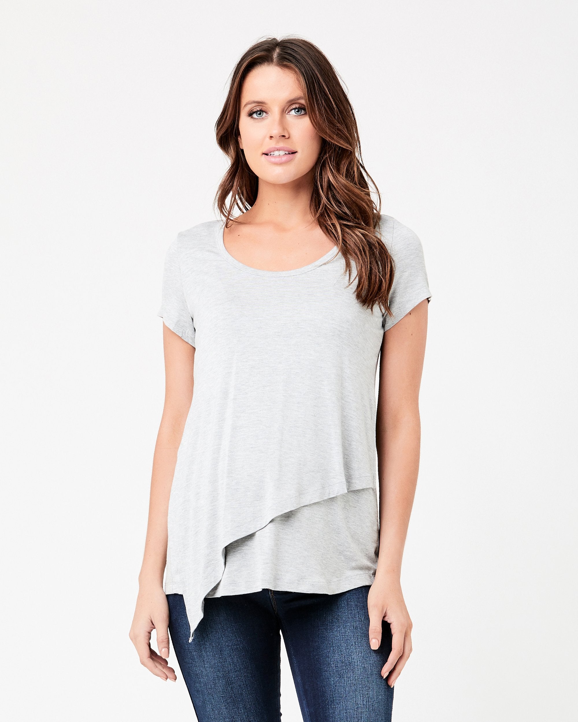 Lara Nursing Tee Silver Marle