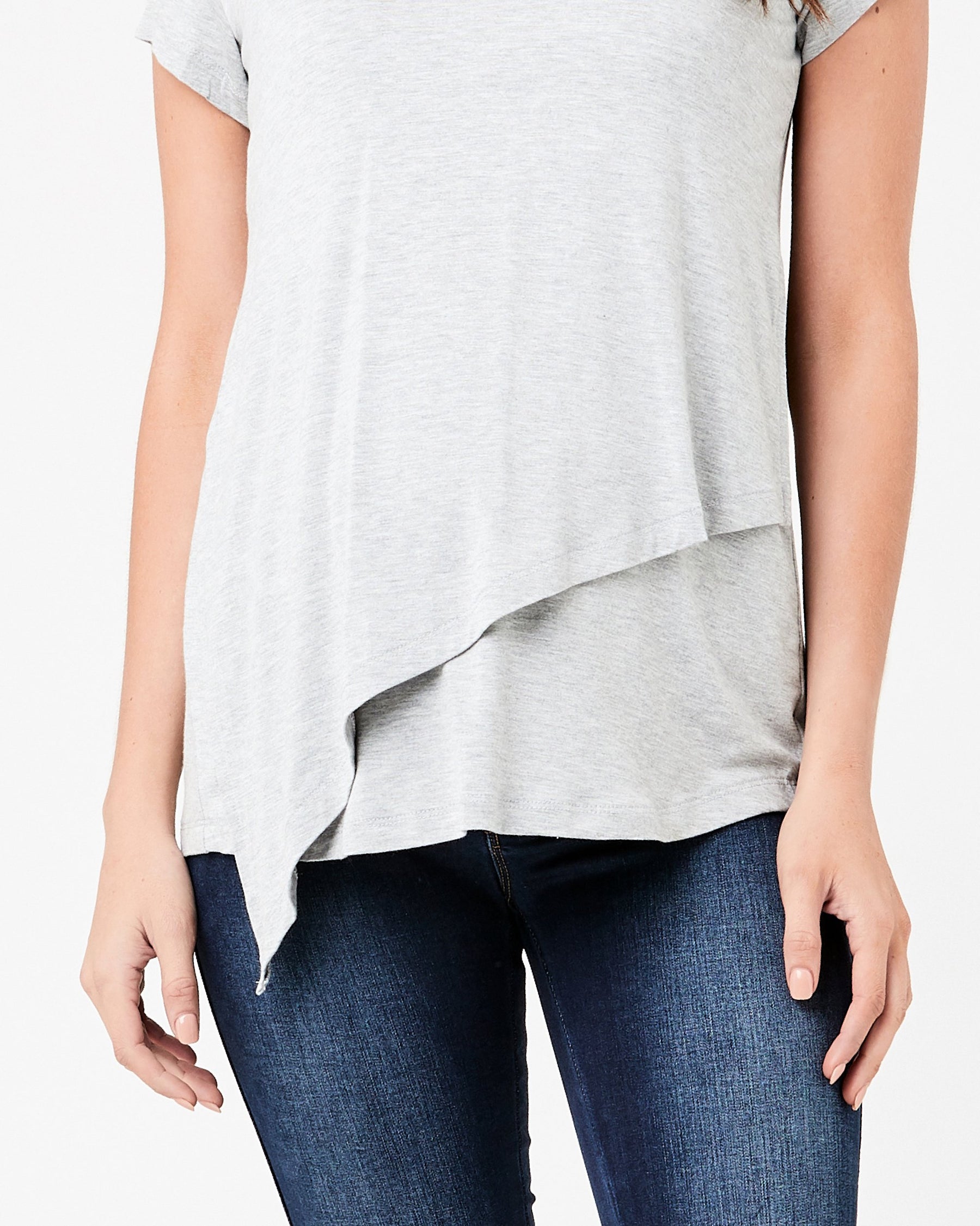 Lara Nursing Tee Silver Marle