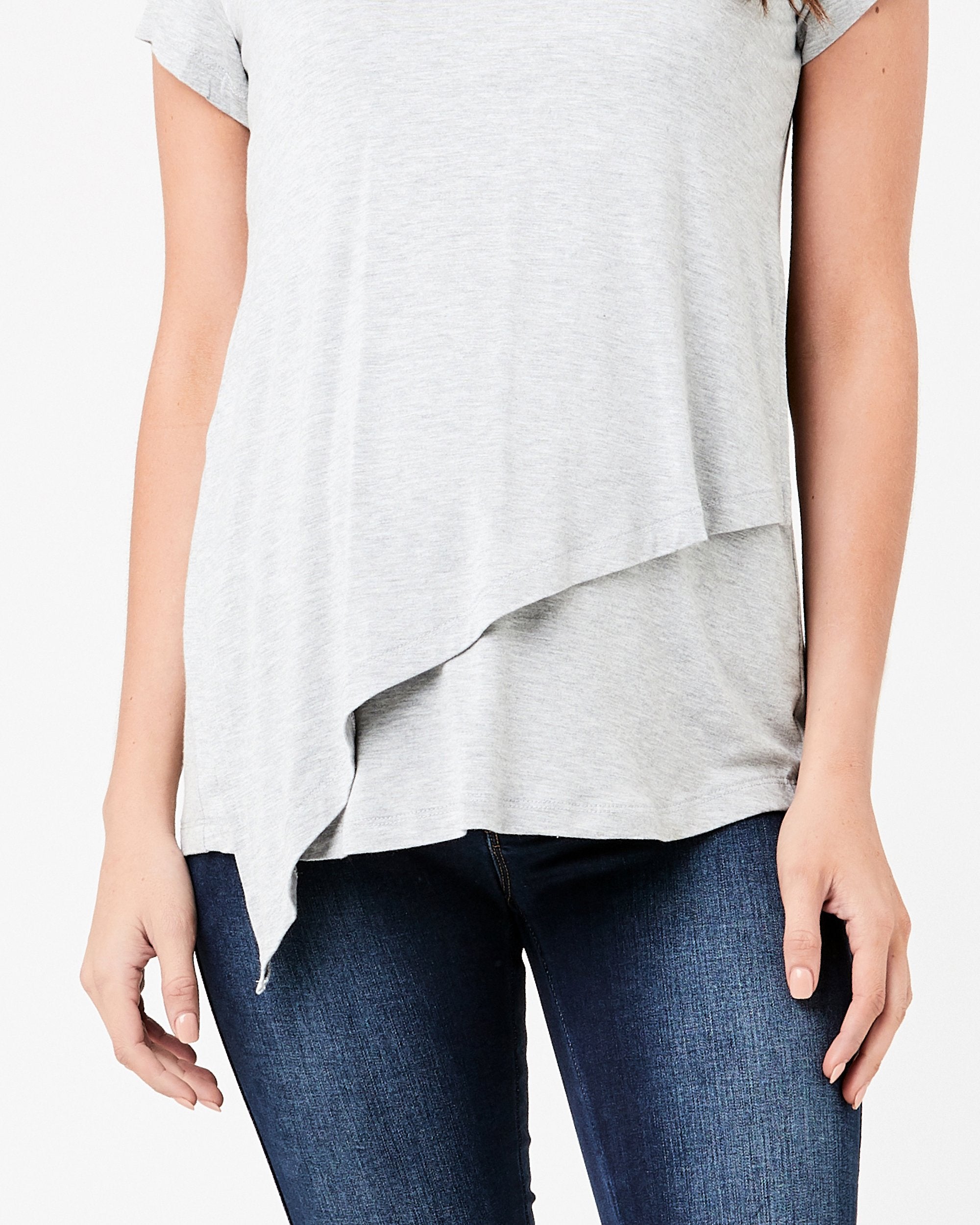 Lara Nursing Tee Silver Marle