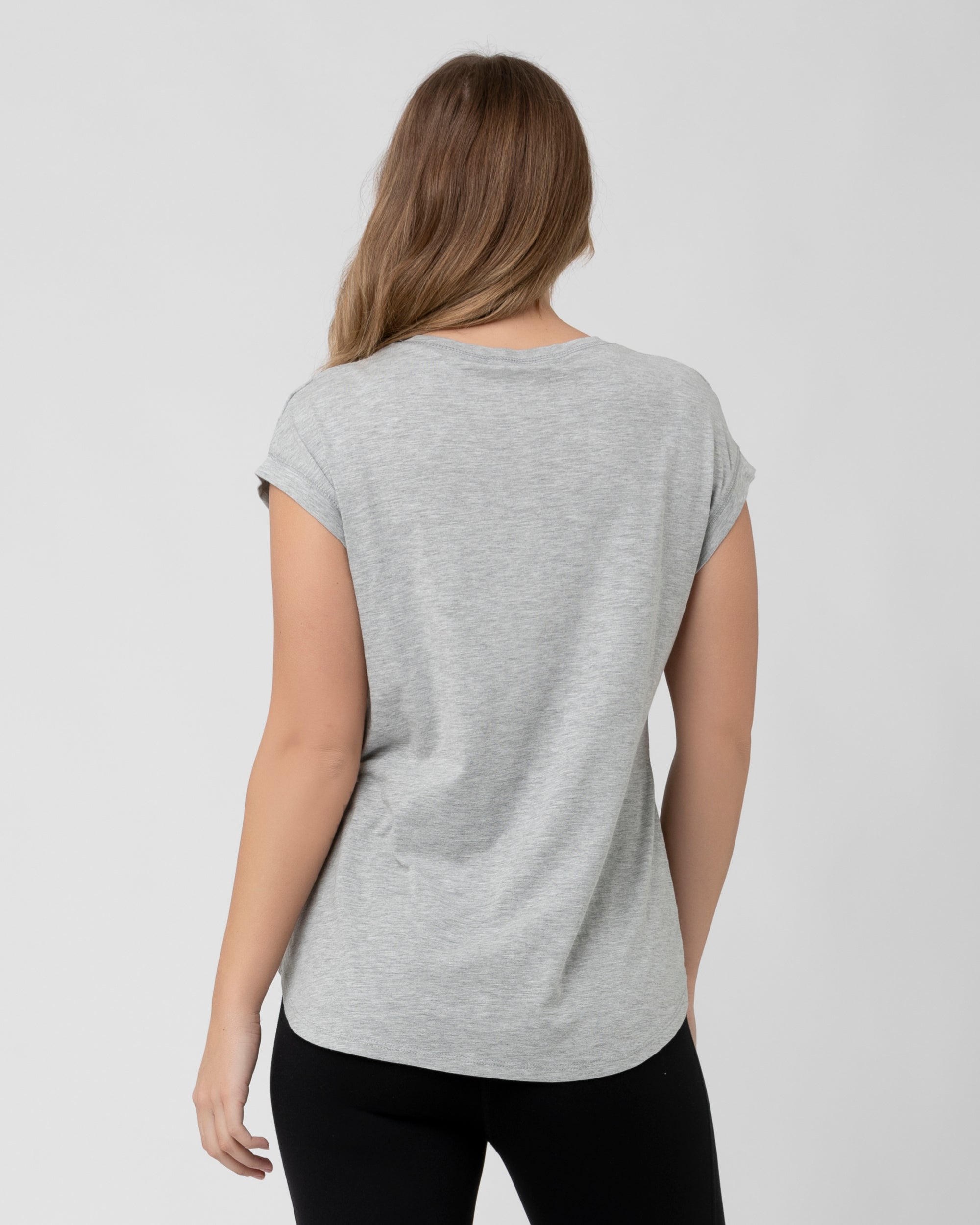 Richie Nursing Tee Grey Marle
