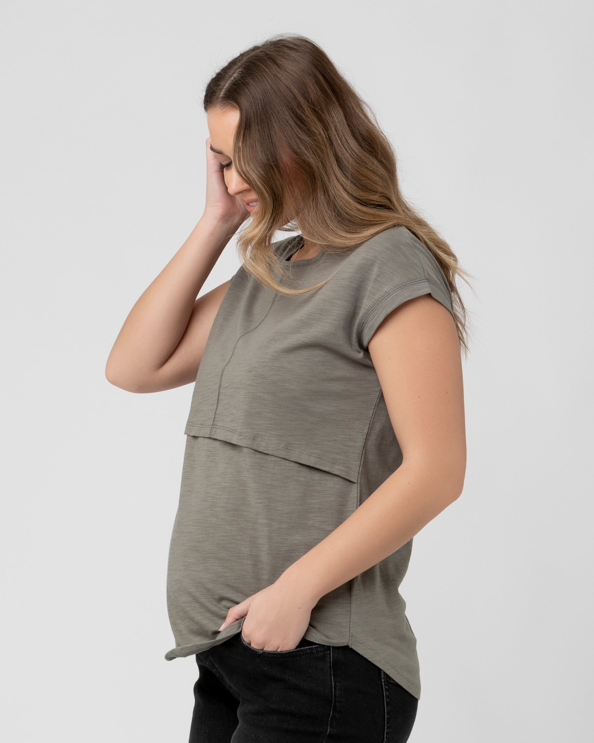 Richie Nursing Tee Moss