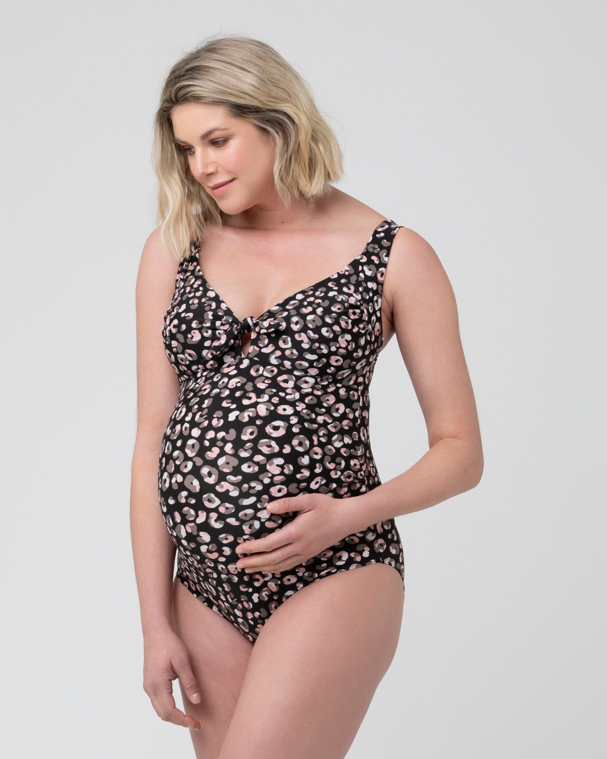 Sahara Tie Front One Piece  Black