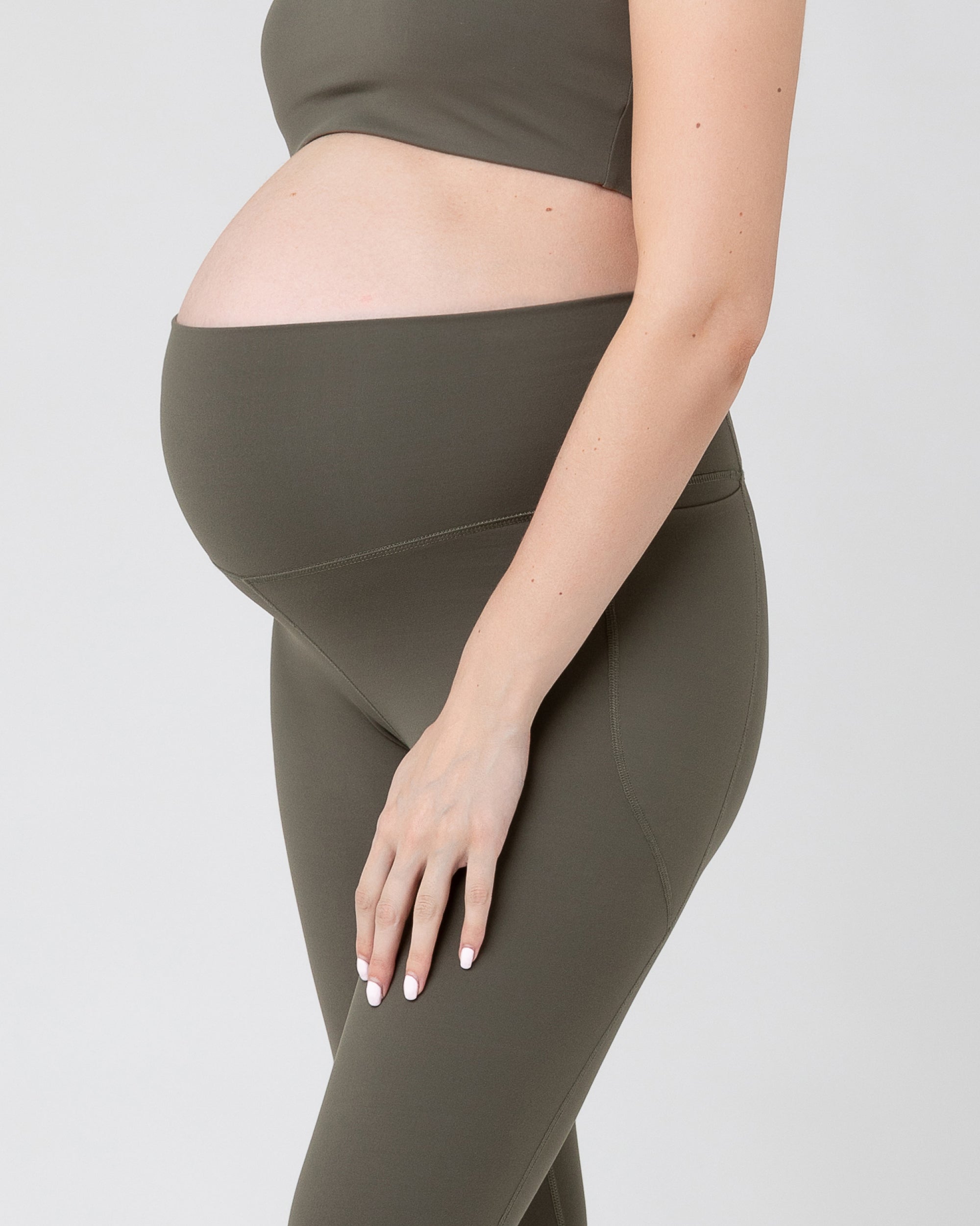 Tempo Crop Legging Khaki