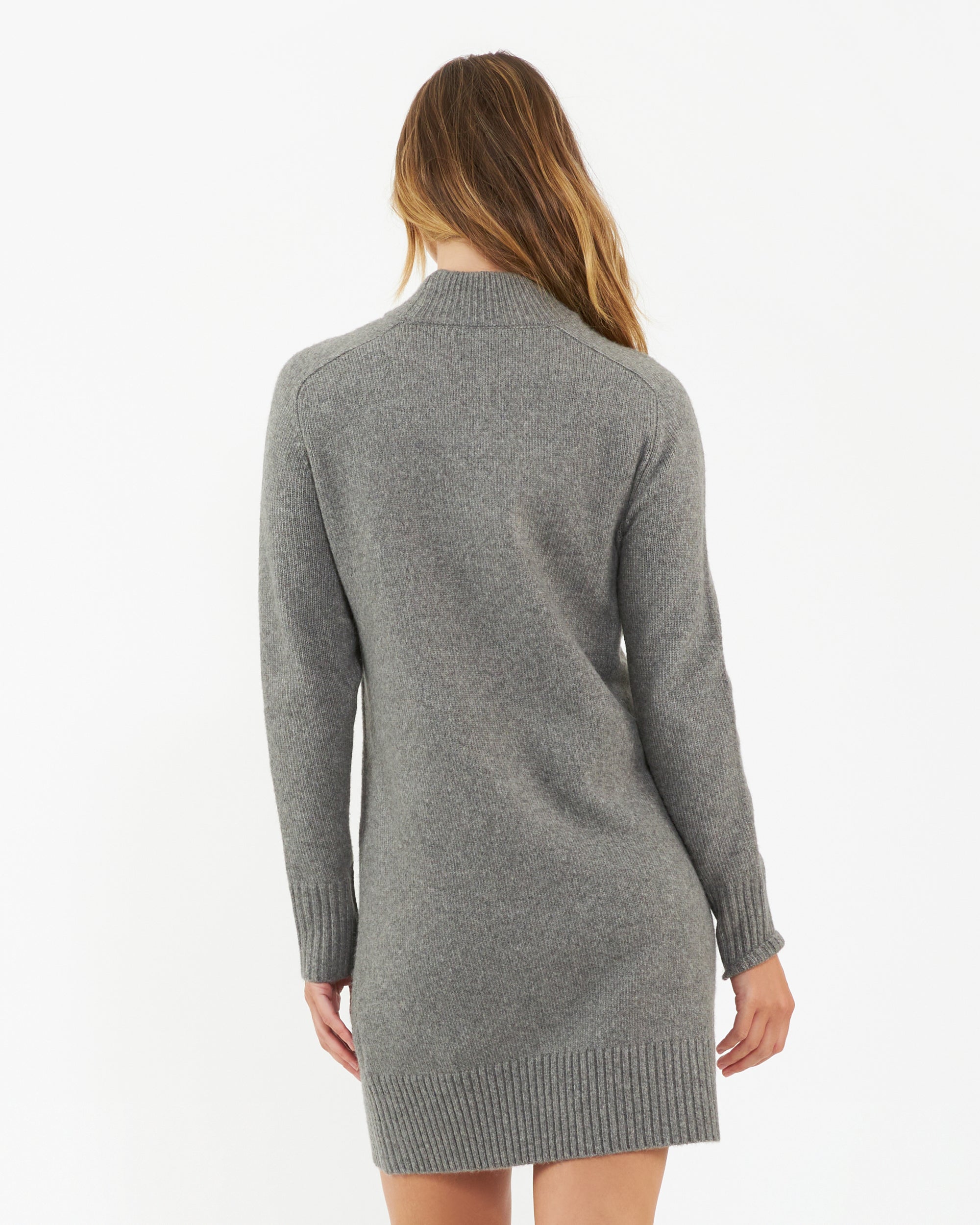 Brook Knit Sweater Dress  Grey Marle