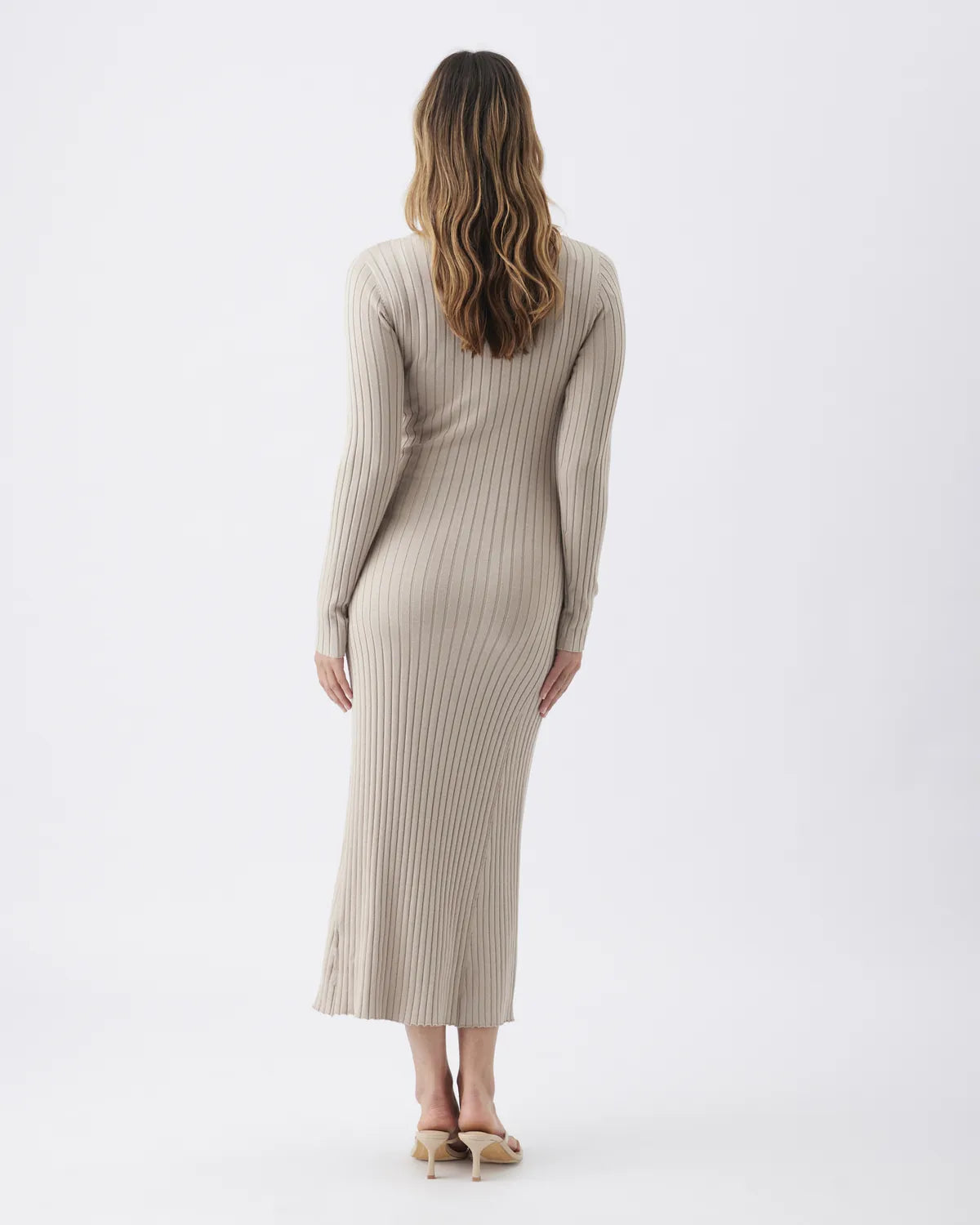 Eden Knit Nursing Dress  Stone