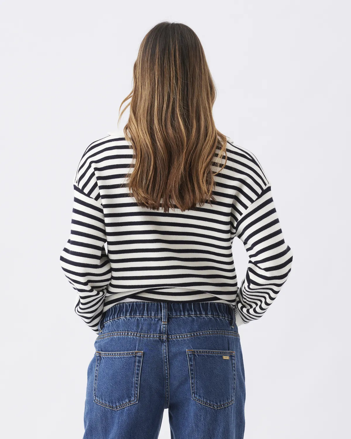 Fable Nursing Knit   White / Midnight