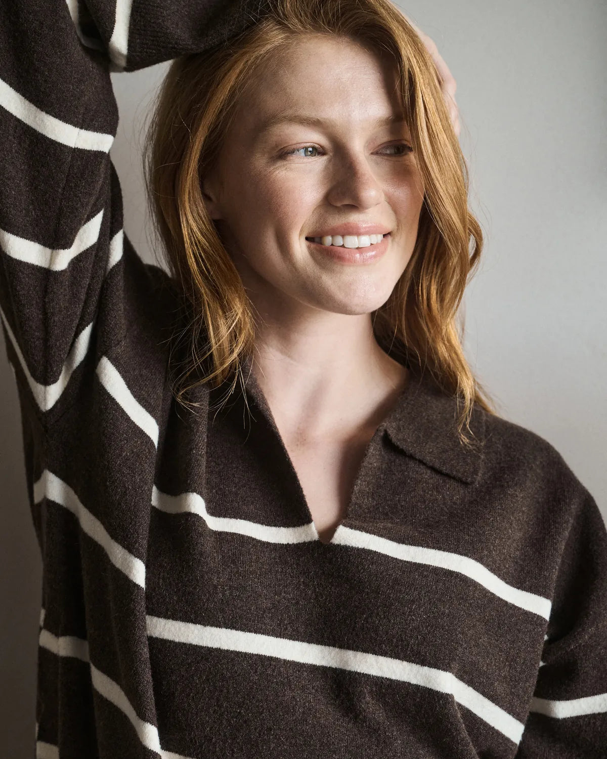Scout Nursing Knit  Chocolate / White