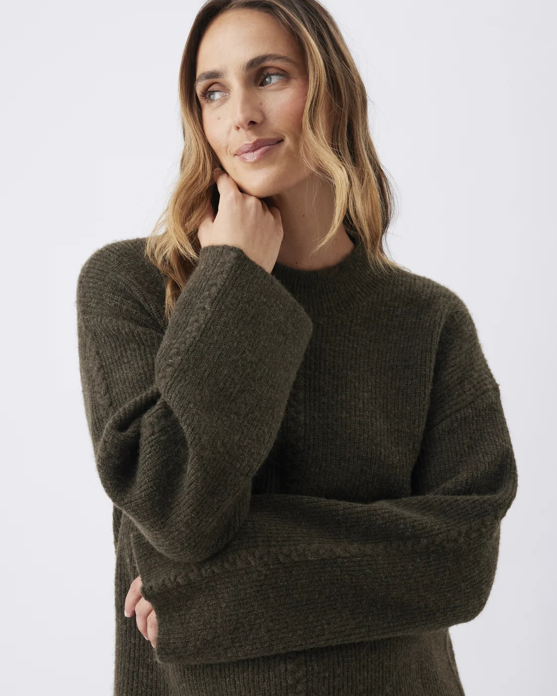 Starci Cable Knit  Khaki