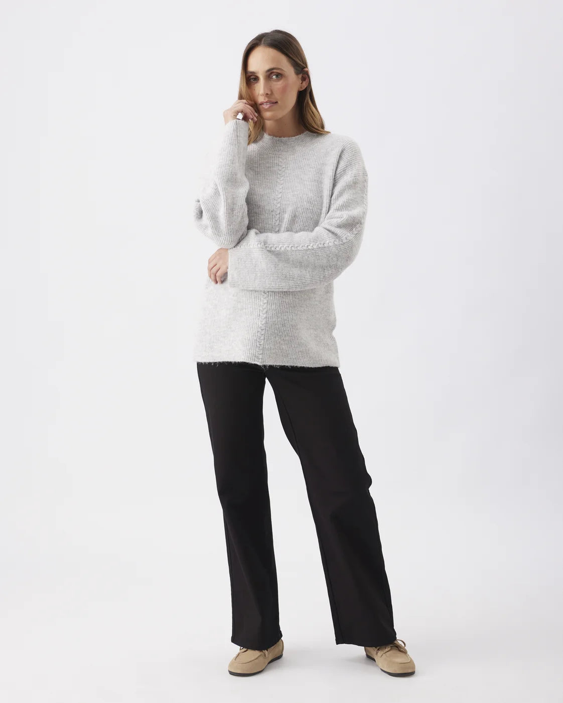 Starci Cable Knit  Silver Marle