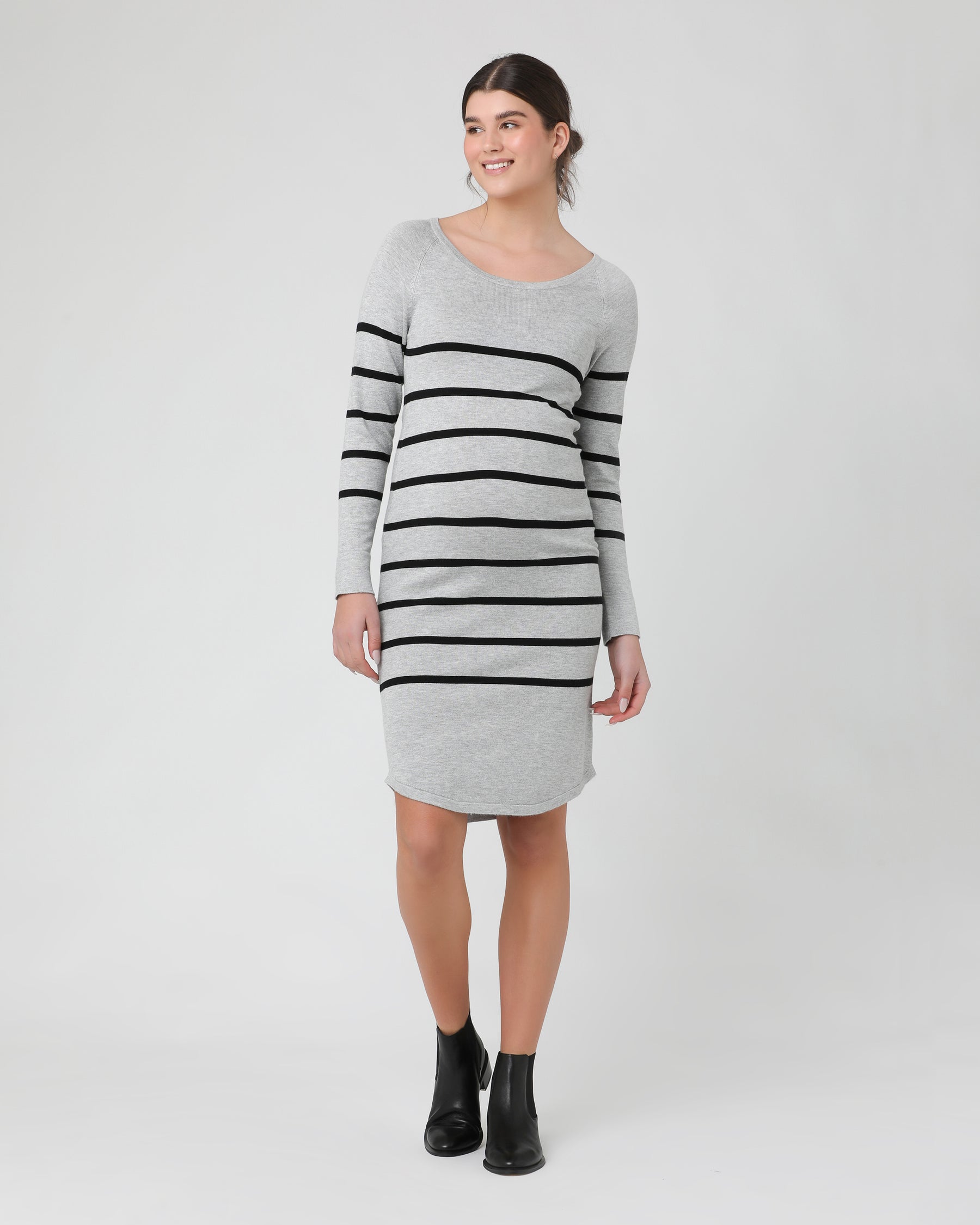 Valerie Tunic Dress Grey/Black