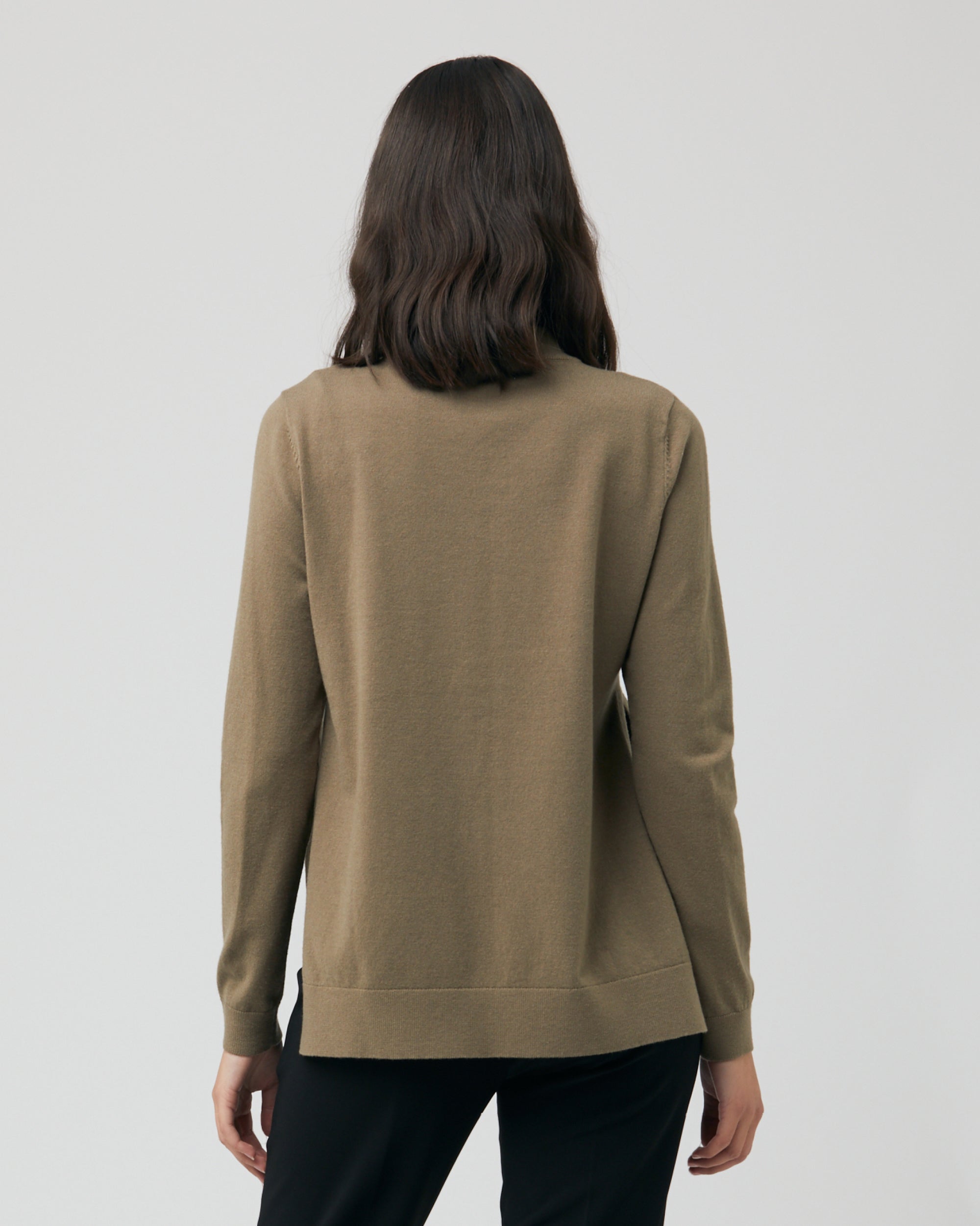 Morgan Side Split Nursing Knit Olive
