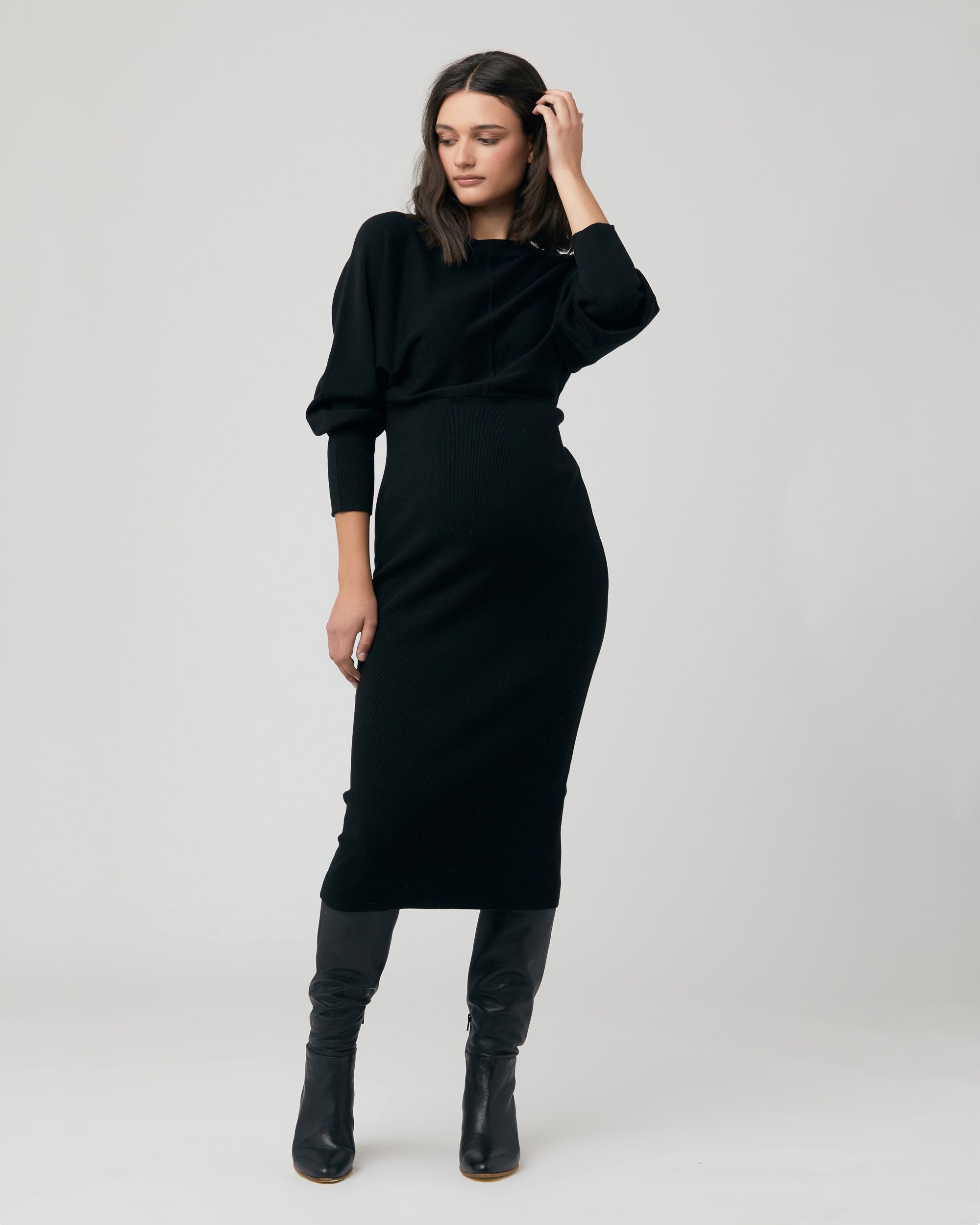 Sloane Knit Dress  Black