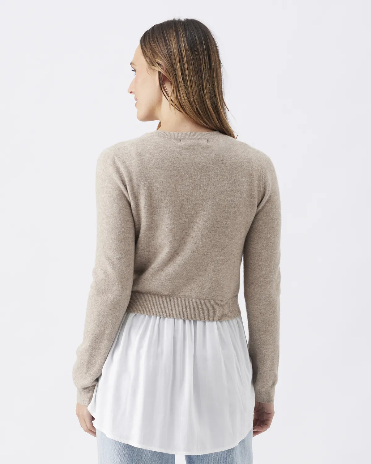 Sandy Detachable Nursing Knit  Latte