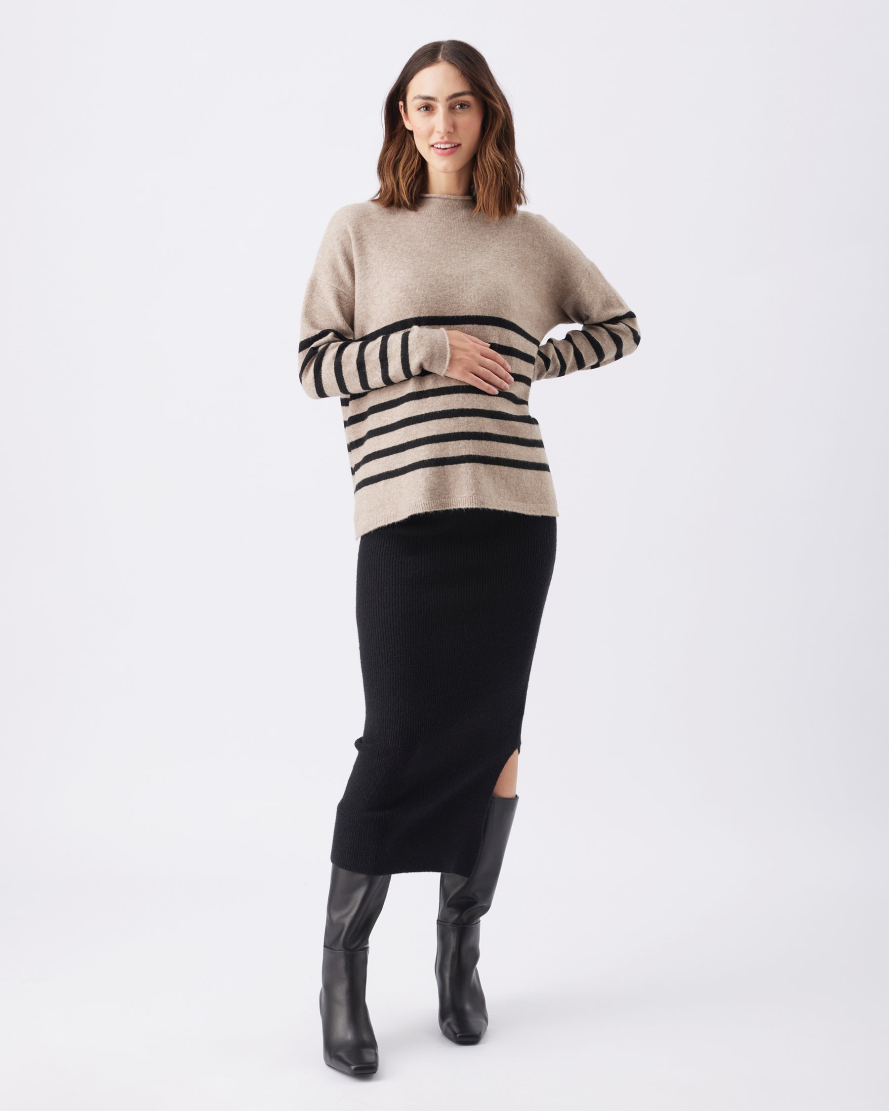 Dani Knit Skirt Black