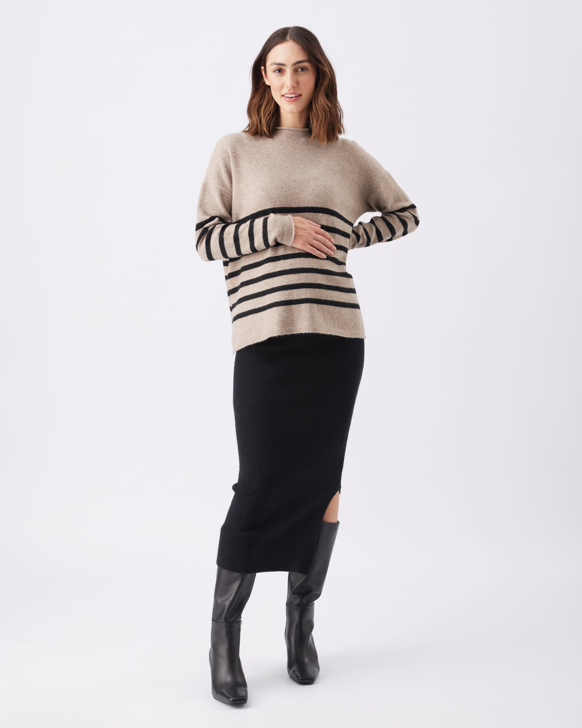 Dani Knit Skirt Black