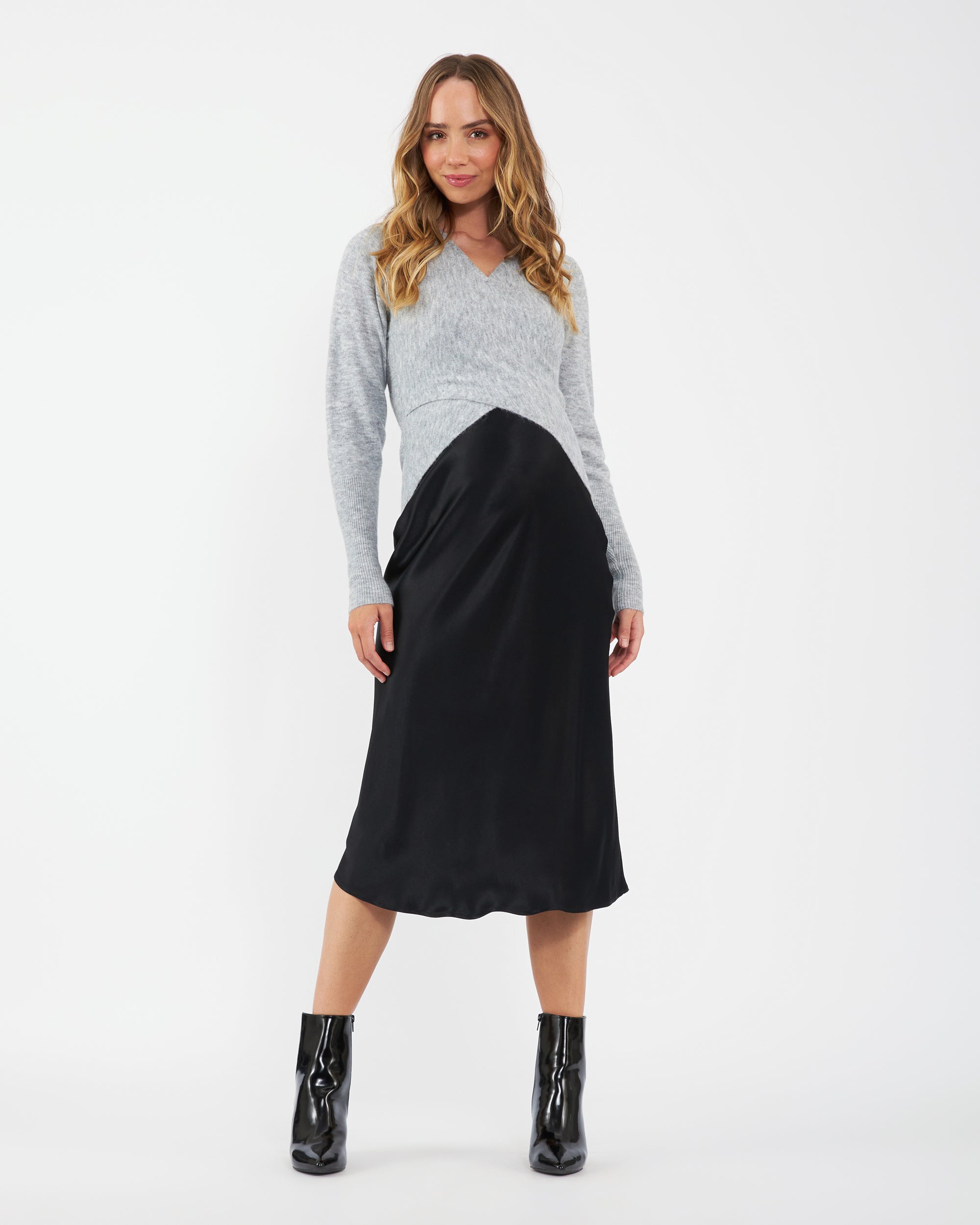 Willa Nursing Knit Silver Marle