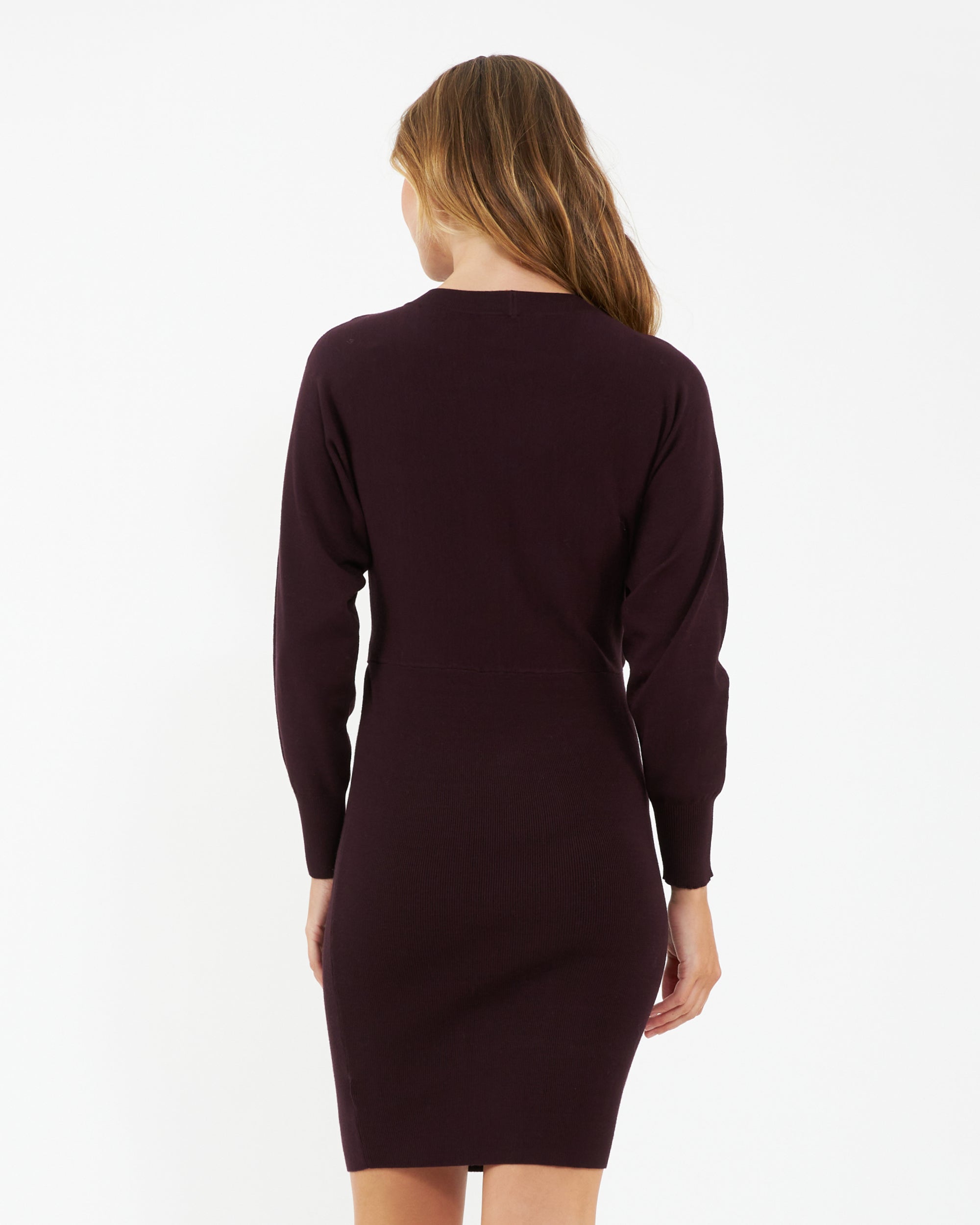 Lydia Nursing Dress Maroon