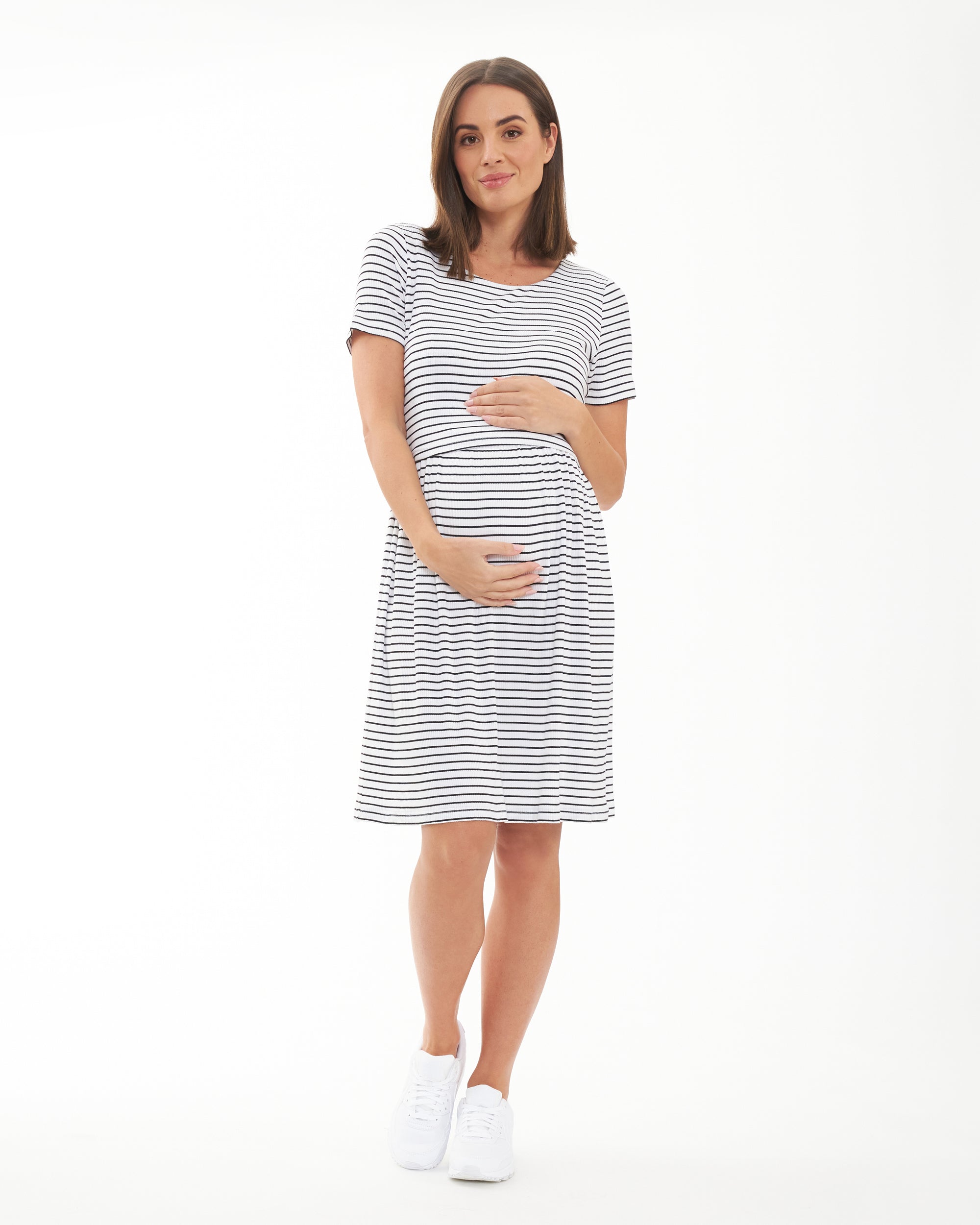 Striped Summer Breastfeeding Dress - Maternity to Baby