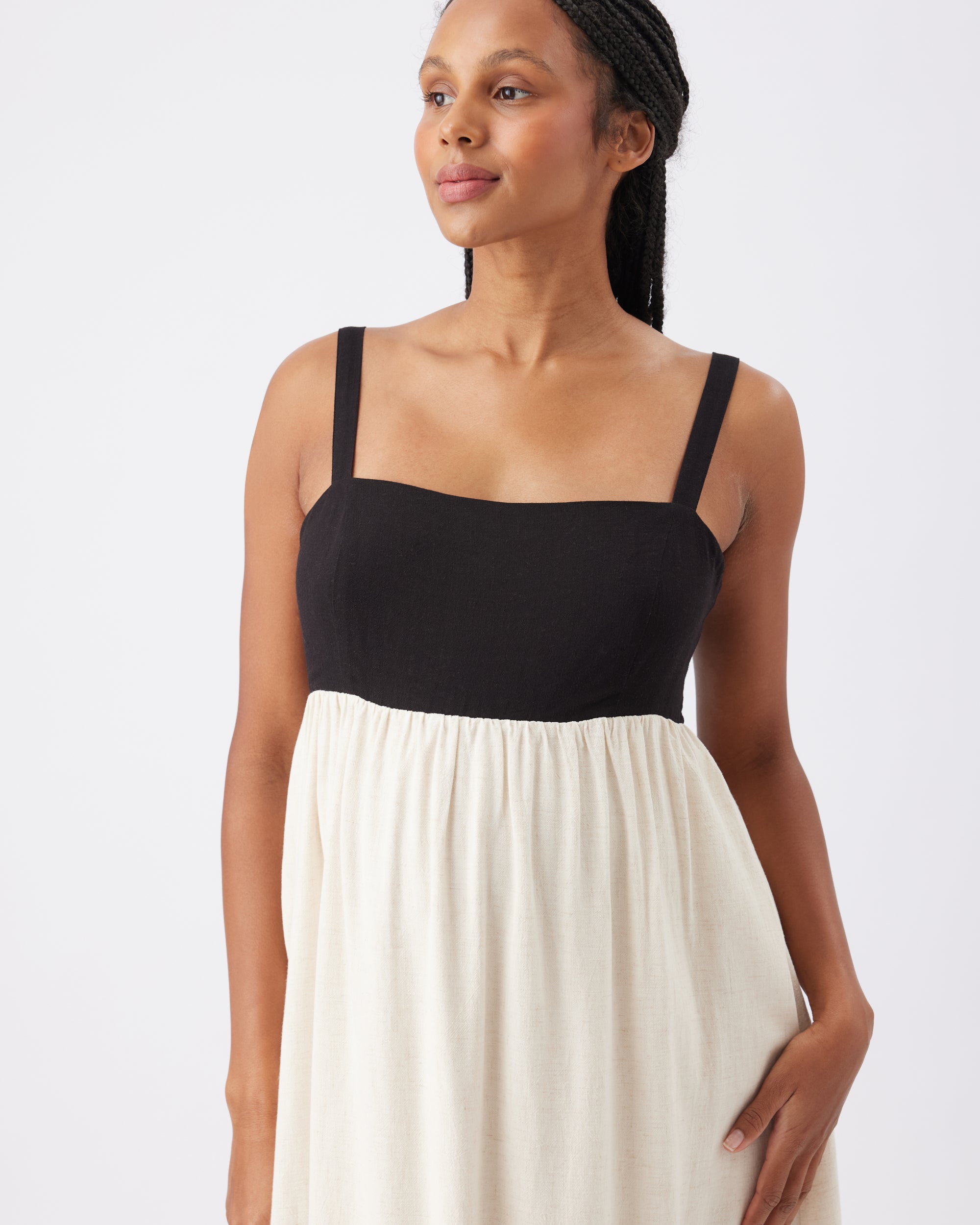 Olivia Dress Natural / Black