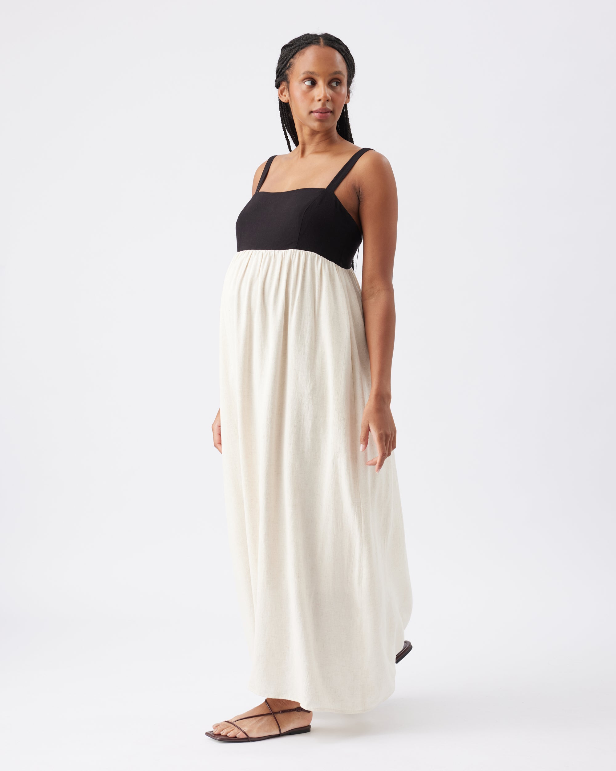 Olivia Dress Natural / Black