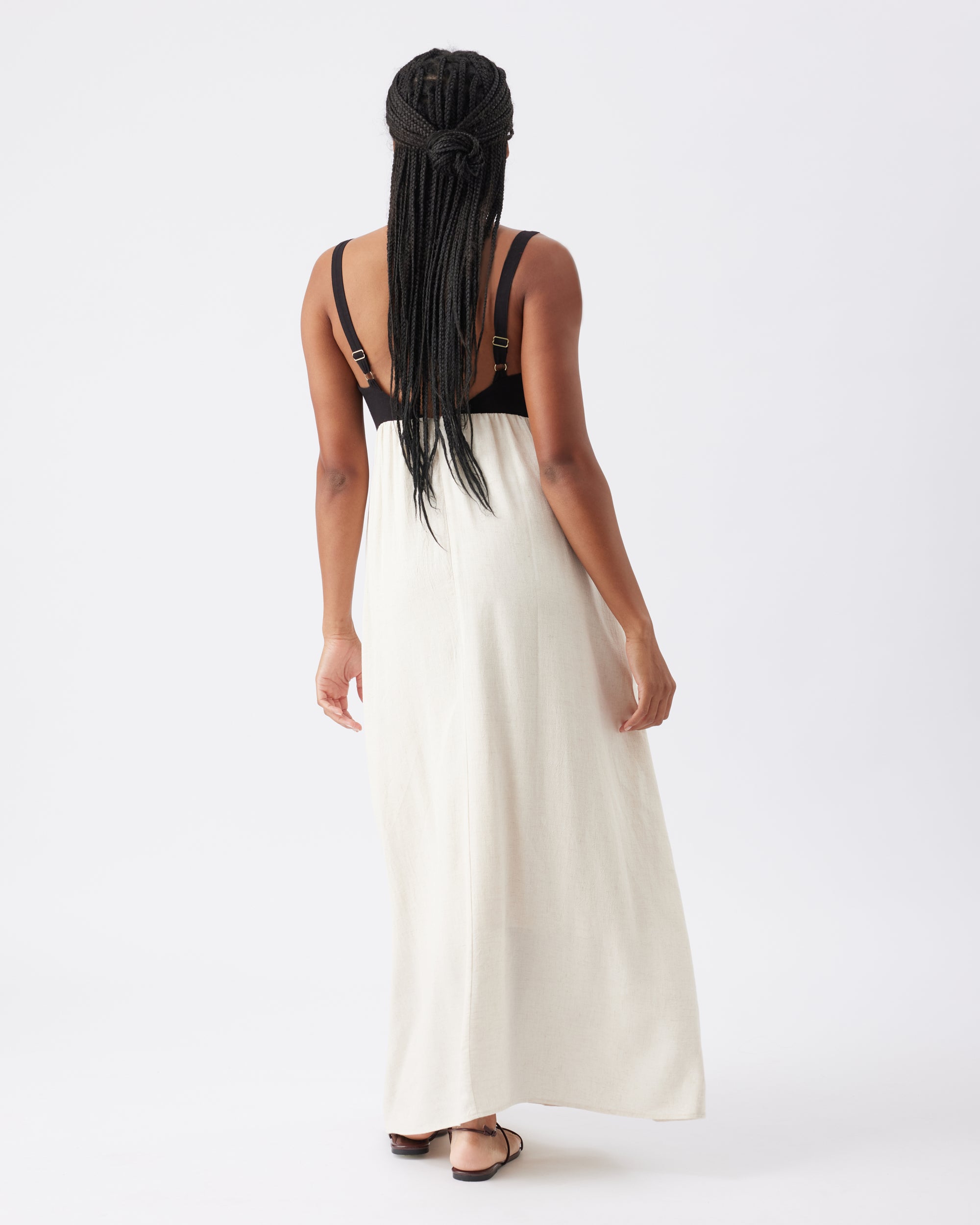 Olivia Dress Natural / Black