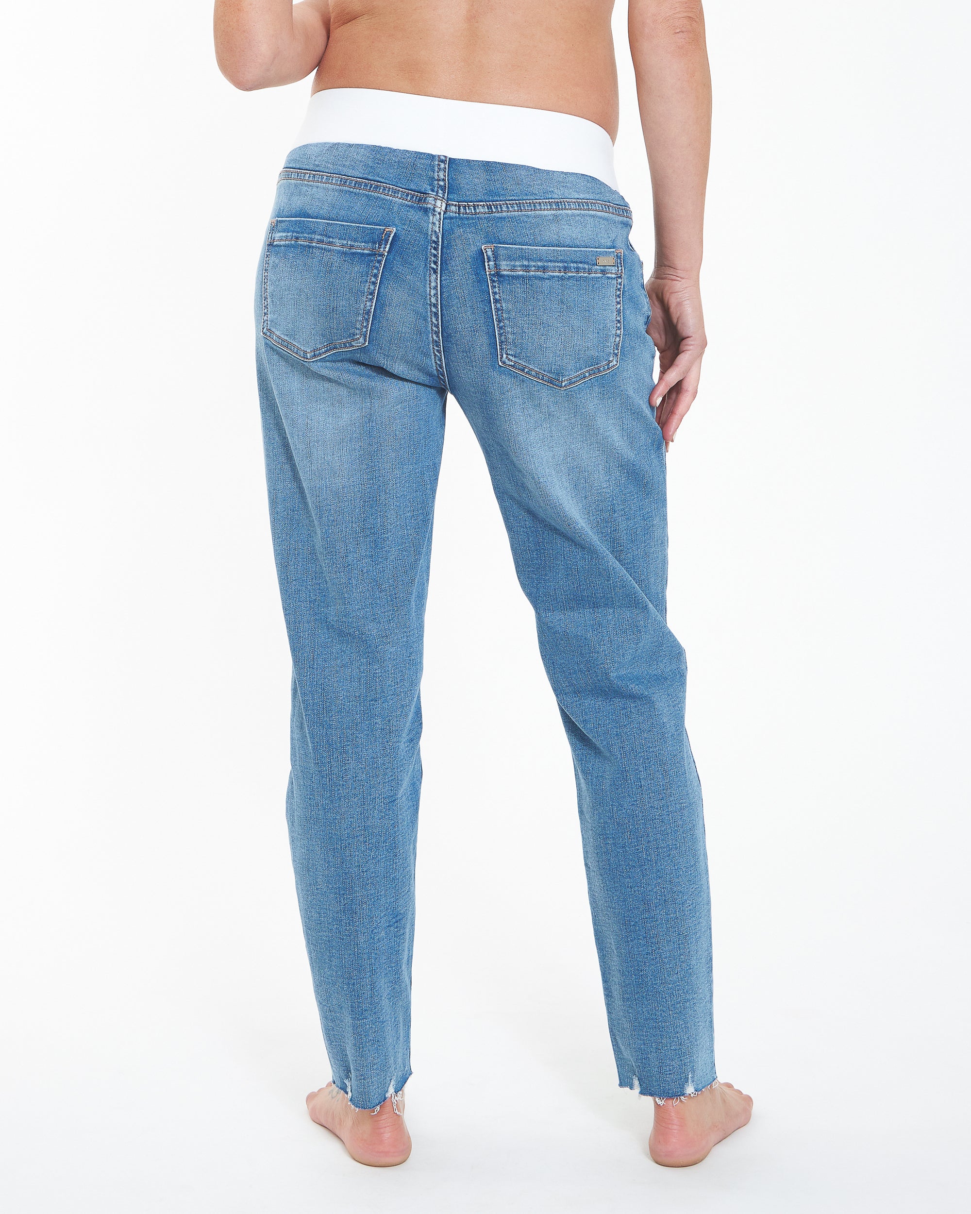 Raw edge sale jeans