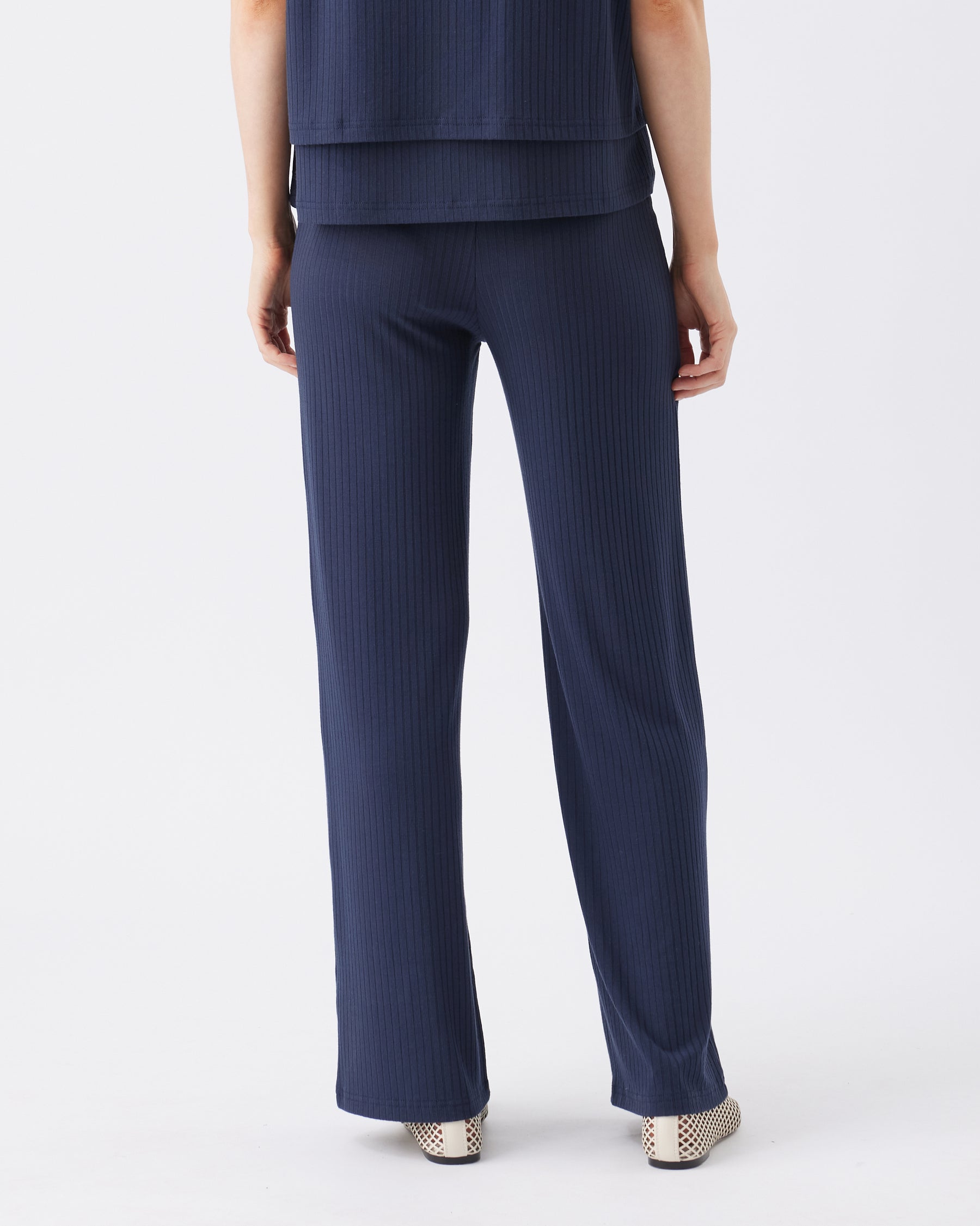 Cindy Rib Pant  Navy