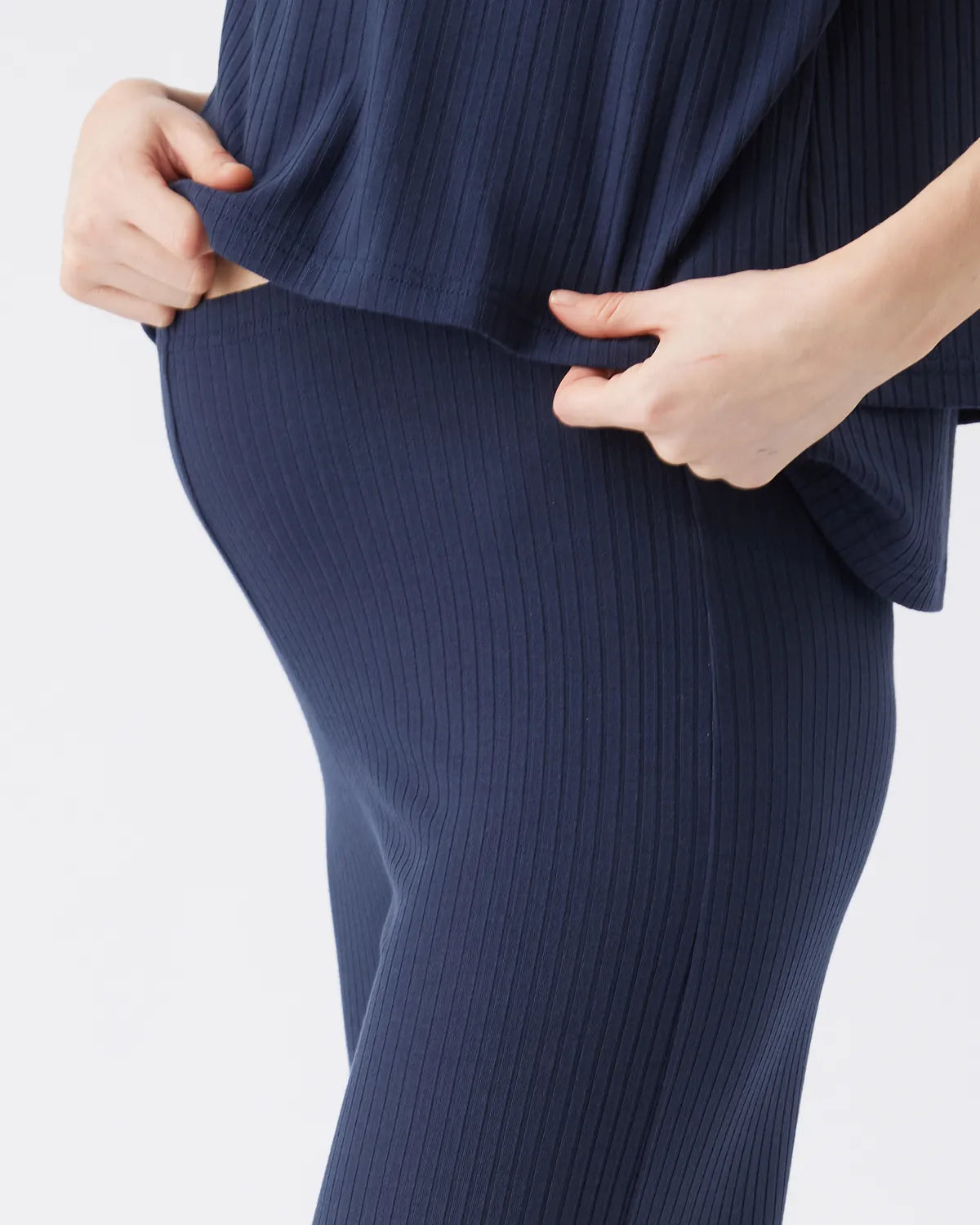 Cindy Rib Pant  Navy