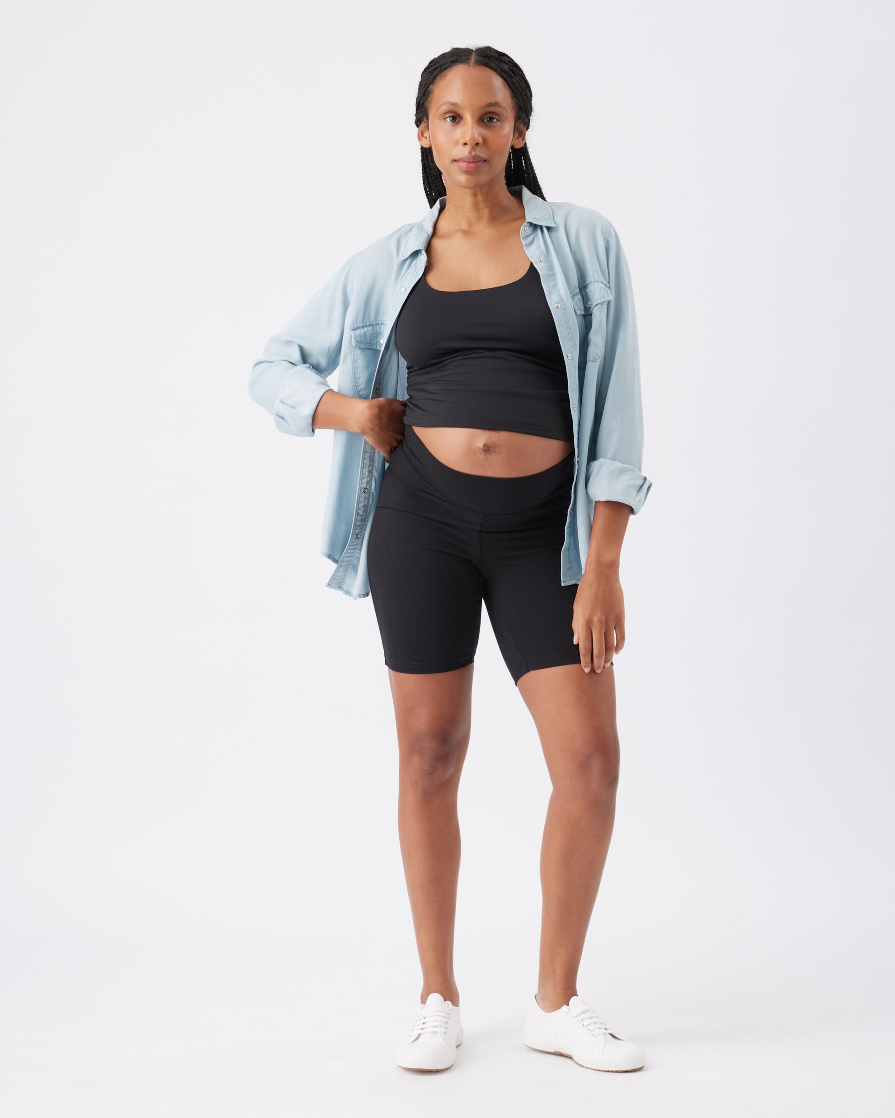 Organic Cotton Bike Short  Black