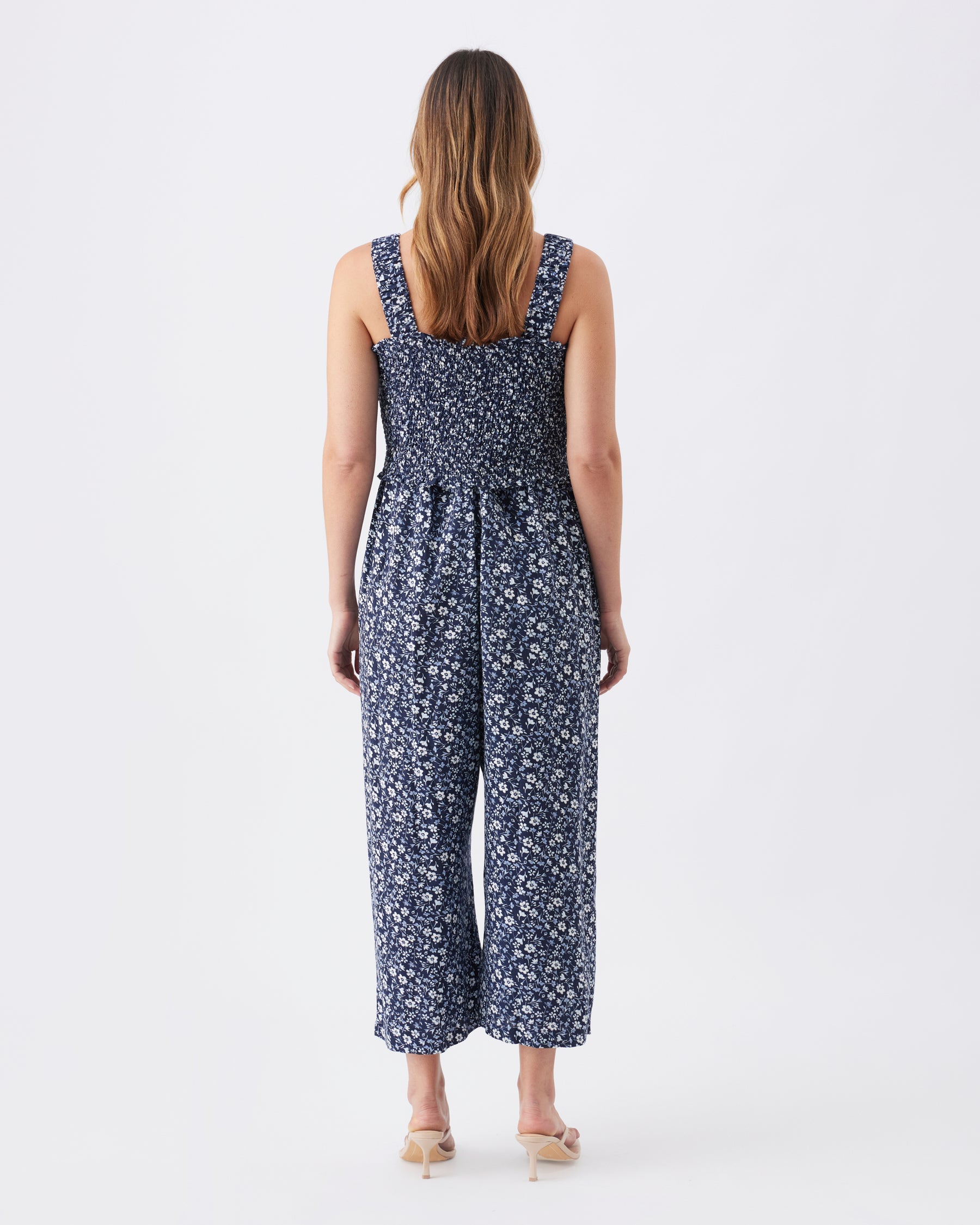 Elodie Nursing Jumpsuit Navy