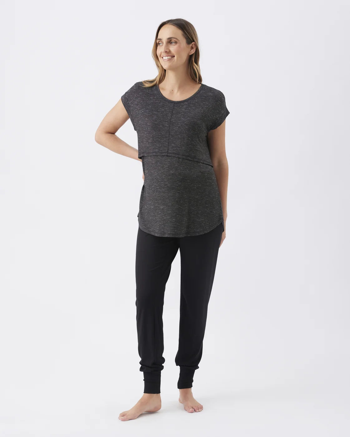 Dreamy Nursing Tee Granite