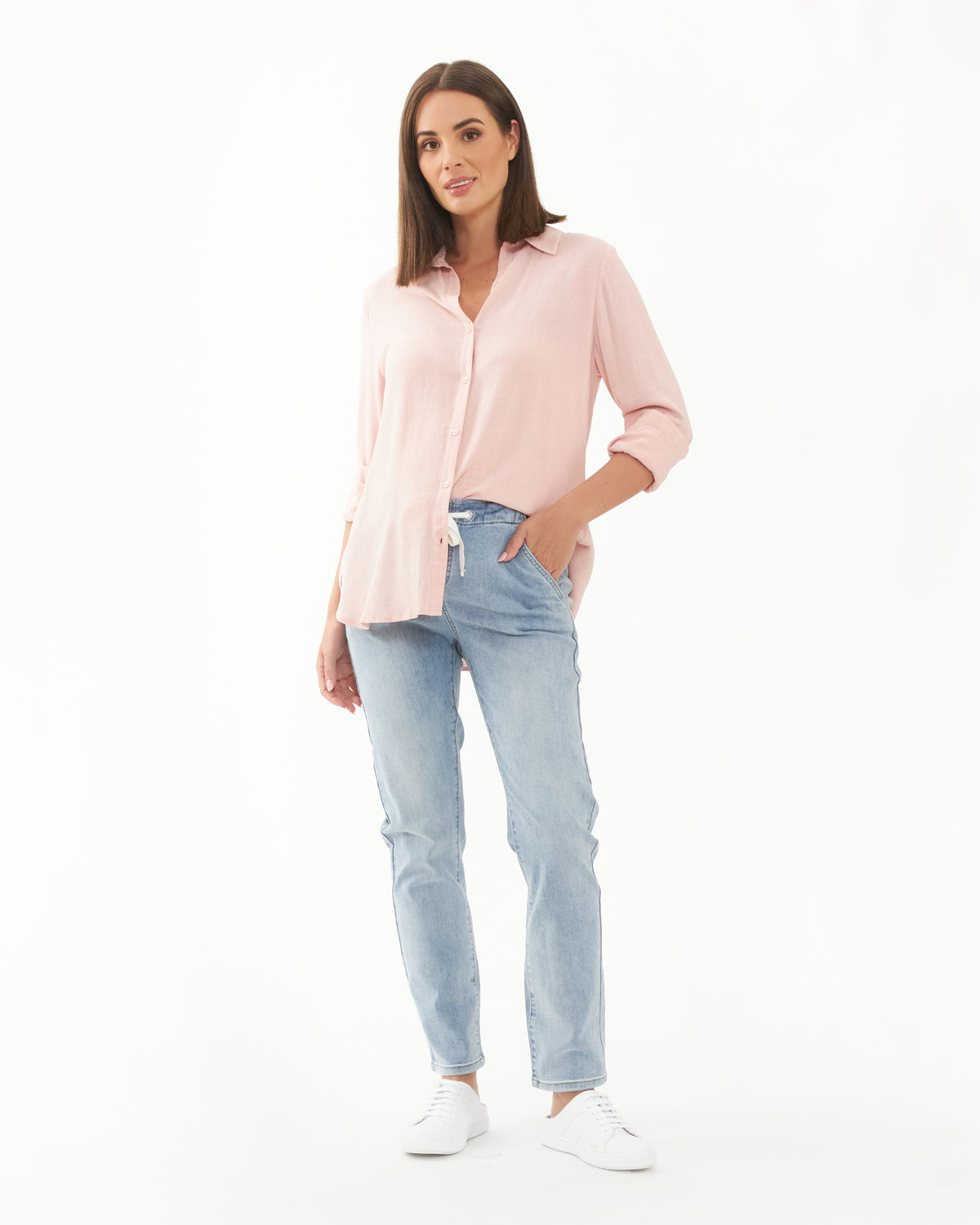 Clara Relaxed Shirt  Soft Pink