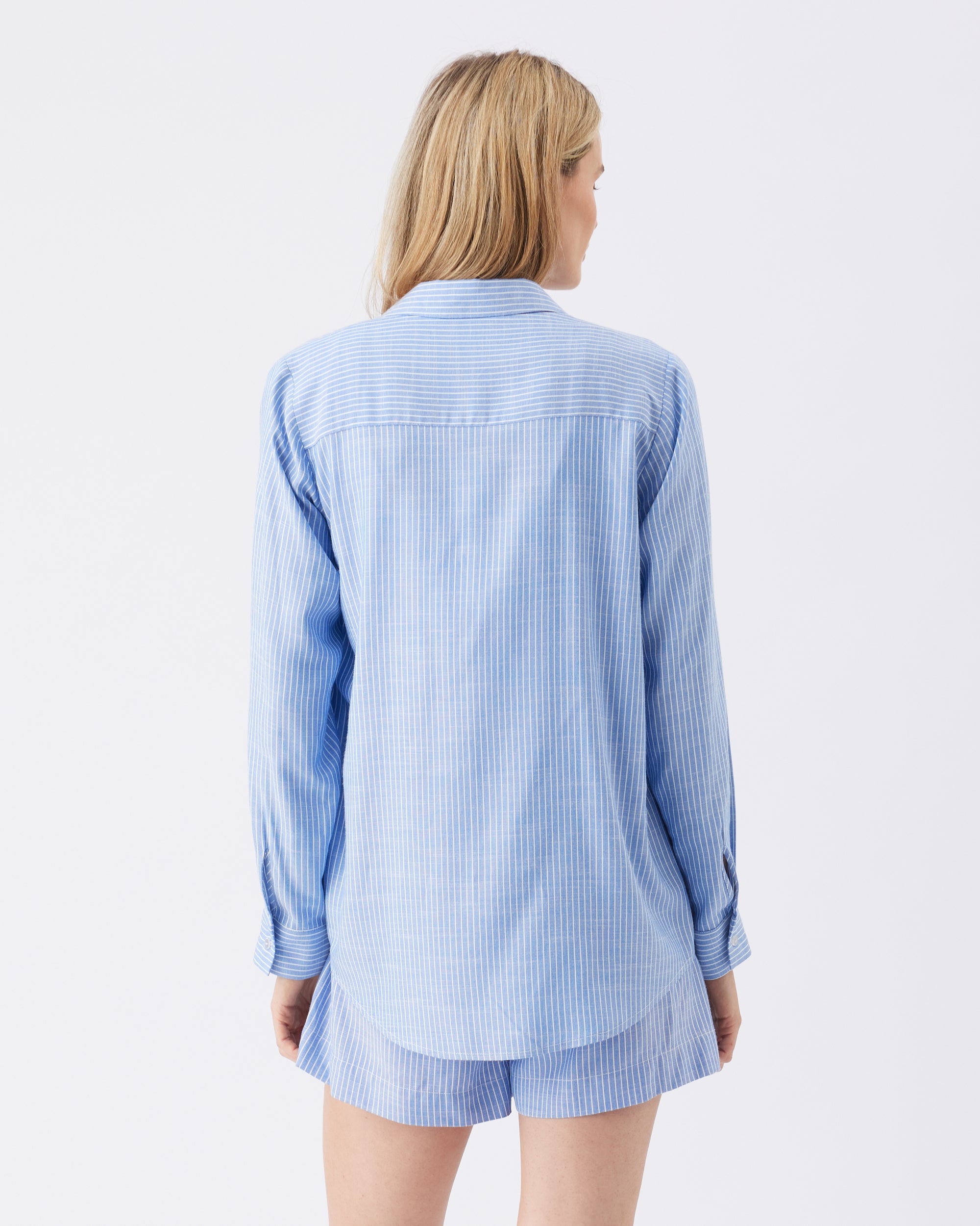 Abby Stripe Shirt  Blue / White