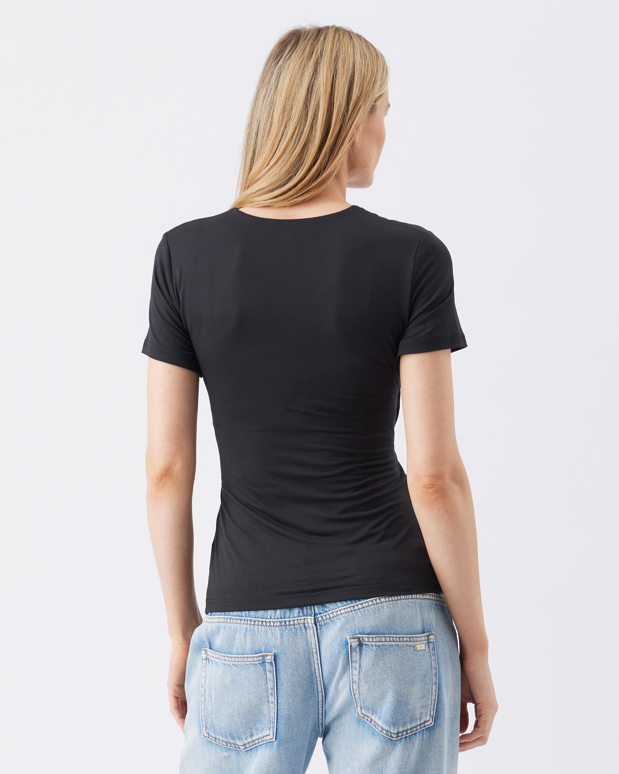 Luxe Knit Embrace Nursing Tee Black