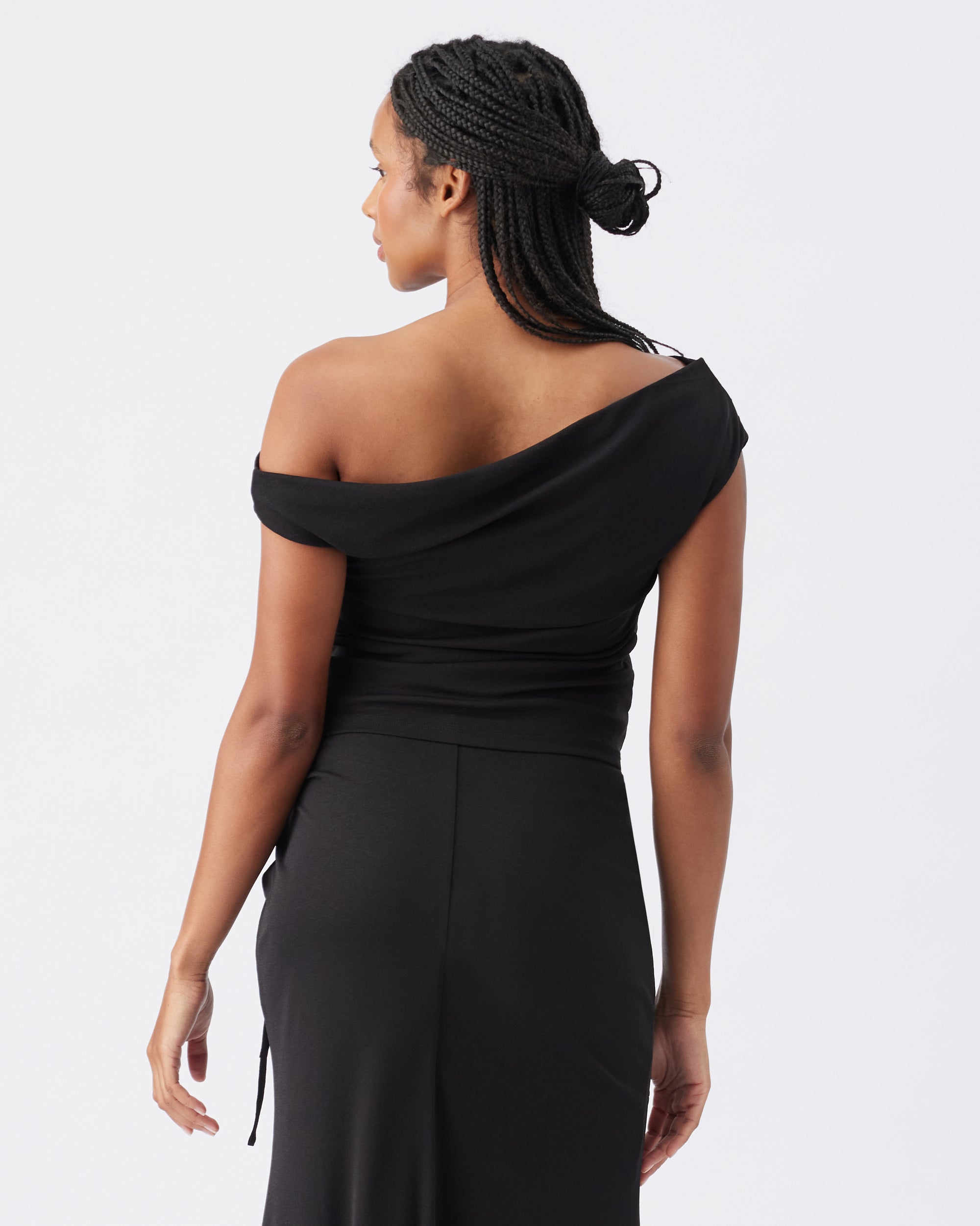 Rhi Off Shoulder Top Black