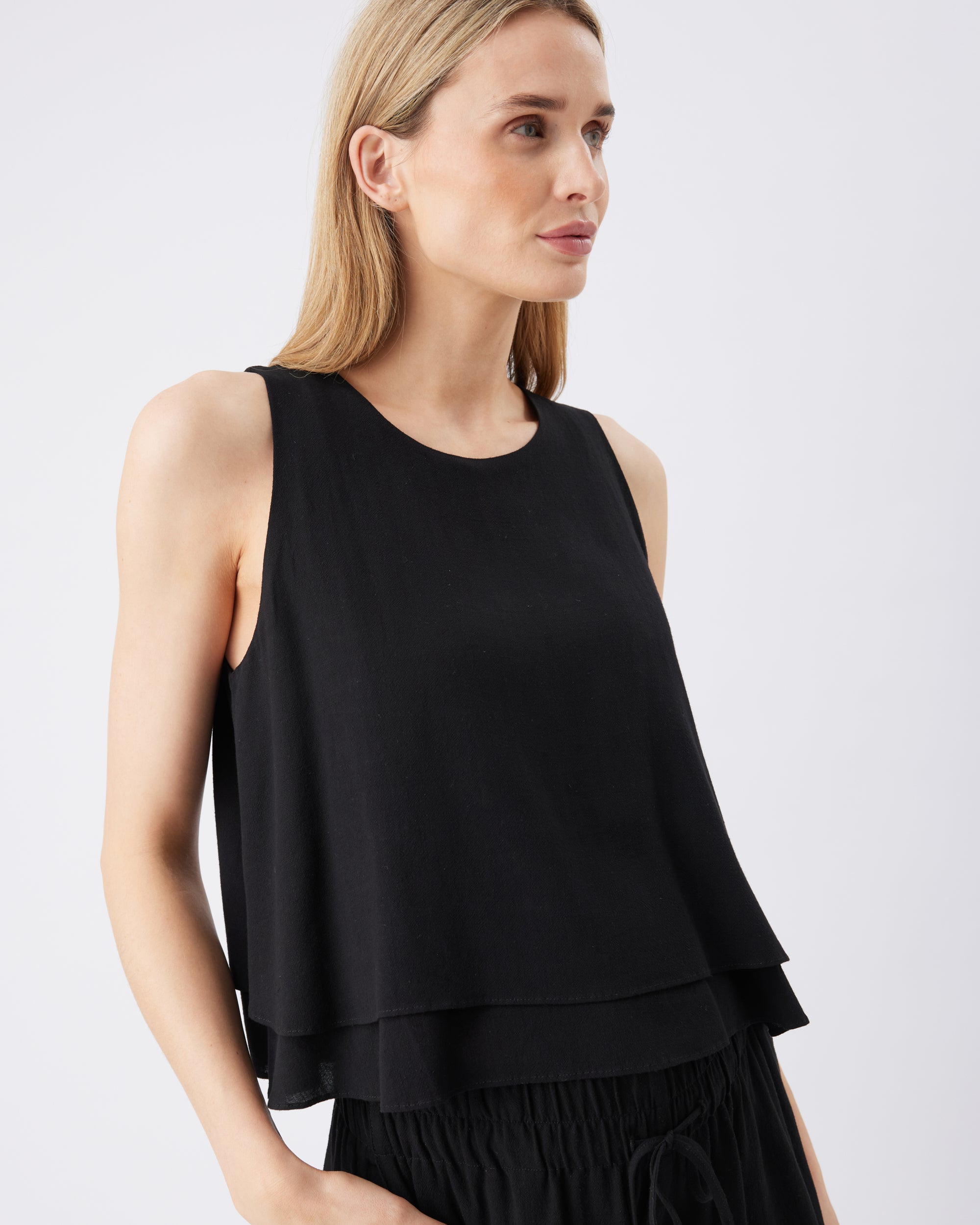 Lois Nursing Top Black